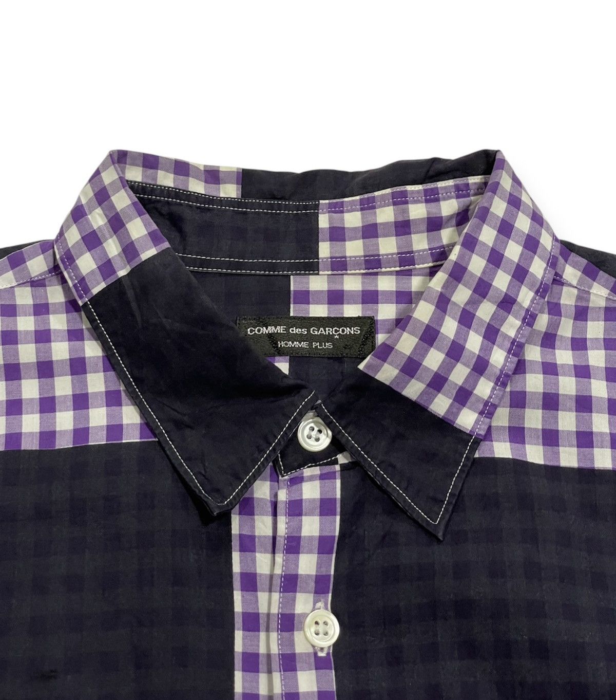 Comme des Garcons Homme Plus SS01 “Duchamp” Checkered Bondage Shirt Size US M / EU 48-50 / 2 - 7 Thumbnail