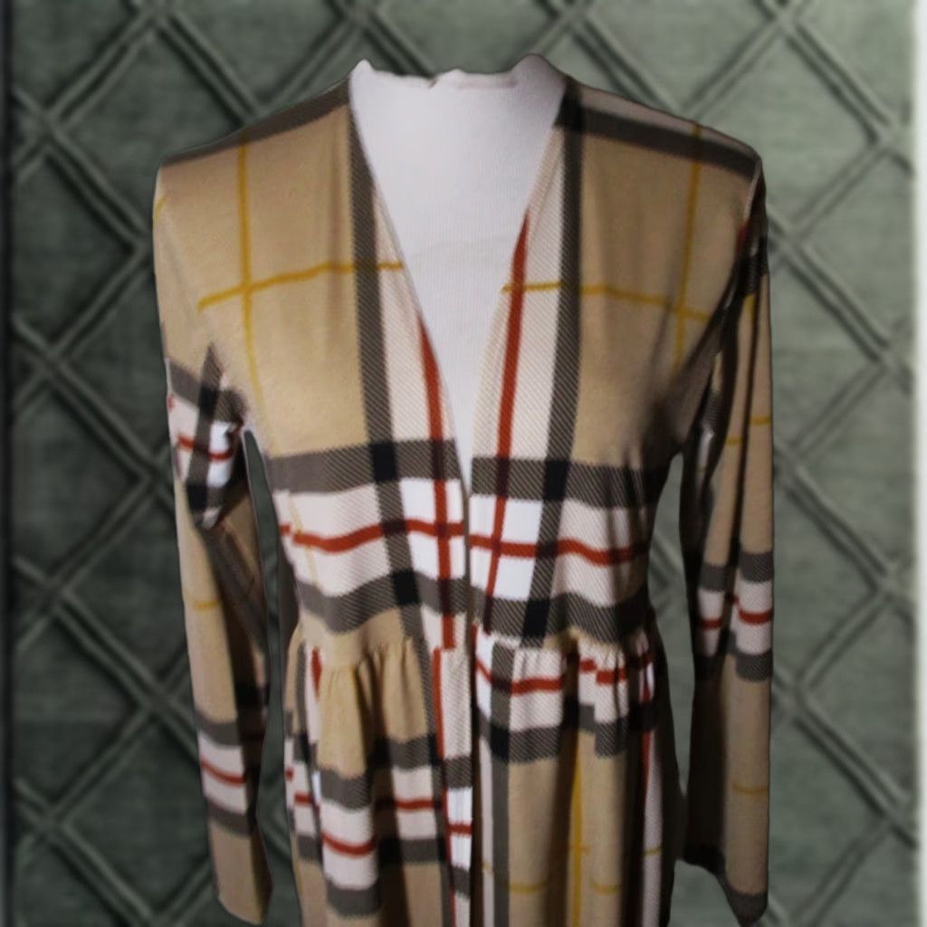 Vintage HEIMISH Women's Cardigan Duster Wrap Tan Long Sleeve Size S NWT Size S / US 4 / IT 40 - 1 Thumbnail