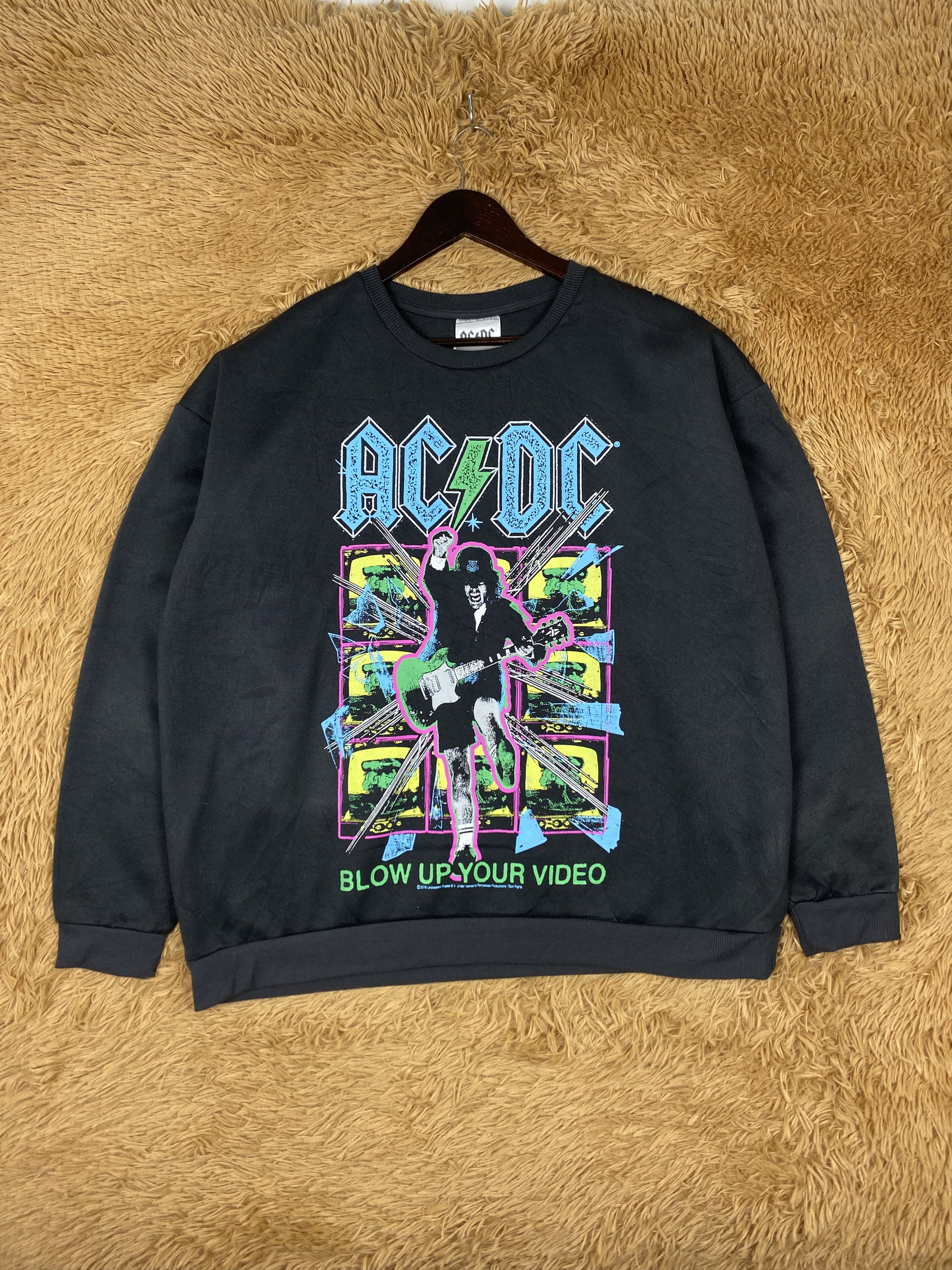 AC/DC Vintage AC DC Band Sweatshirts PS0200 Size US XXL / EU 58 / 5 - 1 Thumbnail