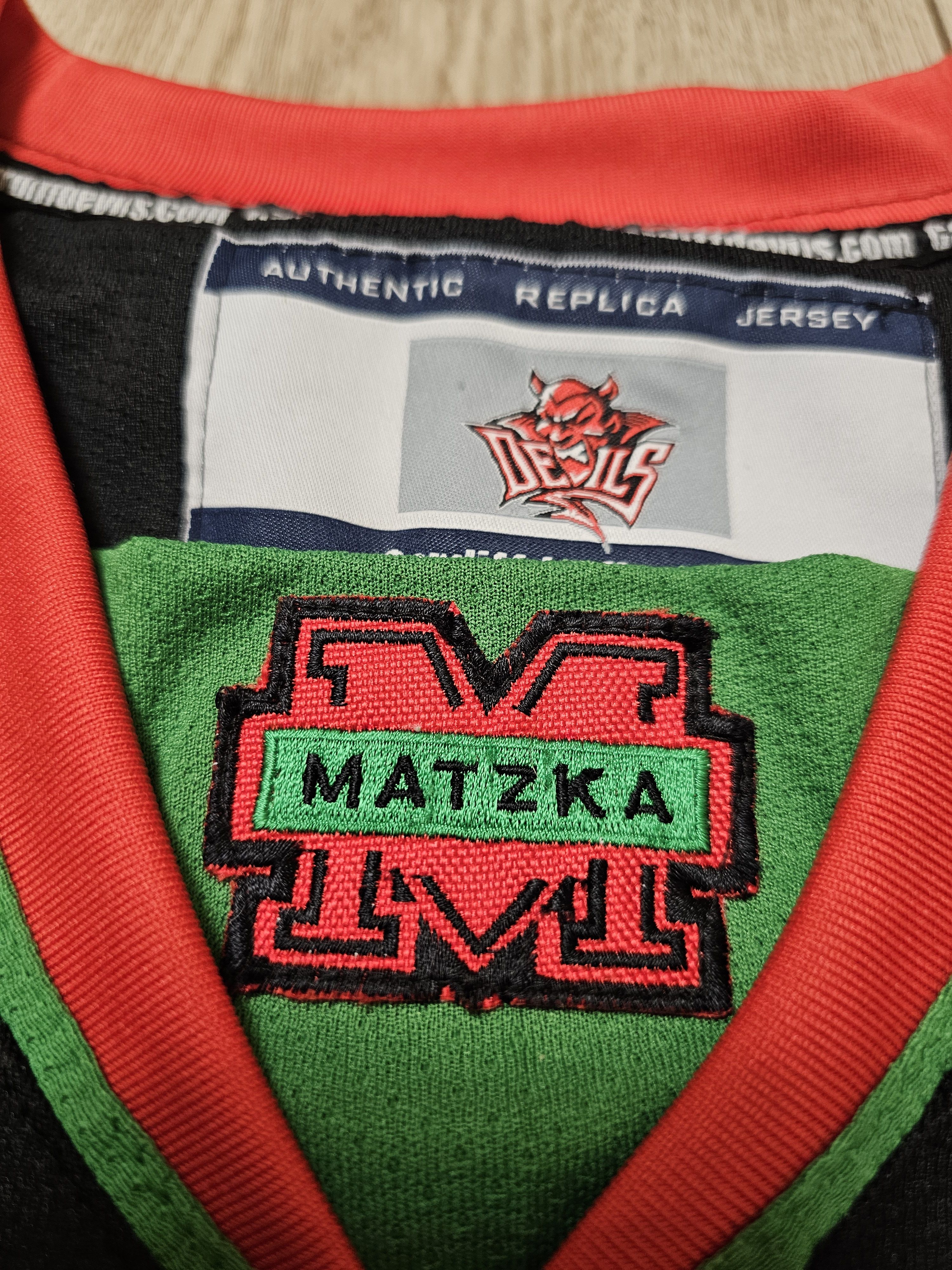 NHL × Vintage CARDIFF DEVILS HOCKEY JERSEY BLACK ICE HOCKEY SHIRT ENGLAND Size US S / EU 44-46 / 1 - 5 Thumbnail