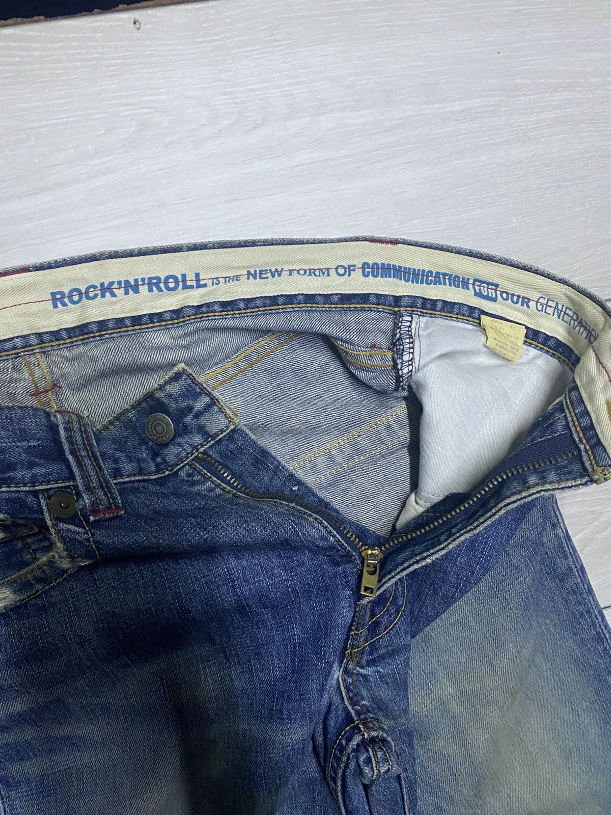 PPFM × The Smiths Vintage Perfomance Ppfm Custom Distressed Jeans Size US 32 / EU 48 - 12 Thumbnail