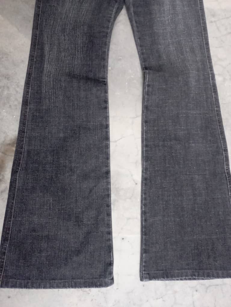 Tornado Mart Flare Jeans Made In Japan Black Bush Pant Intellection Jeans Size US 26 / EU 42 - 4 Thumbnail