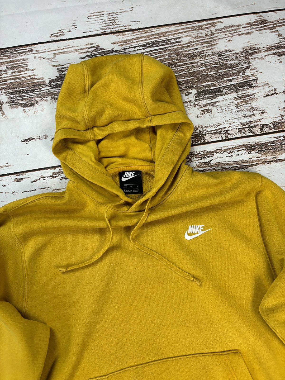 Nike Nike Yellow Hoodie Sweatshirt Size US M / EU 48-50 / 2 - 4 Thumbnail