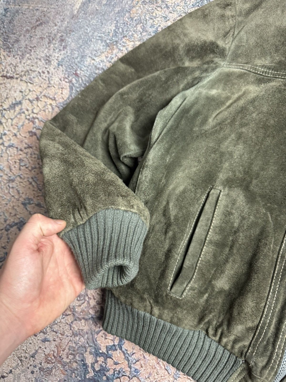 Japanese Brand LEATHER JACKET SUEDE PERFECTO BOMBER STYLE OLD MANY Size US M / EU 48-50 / 2 - 8 Thumbnail