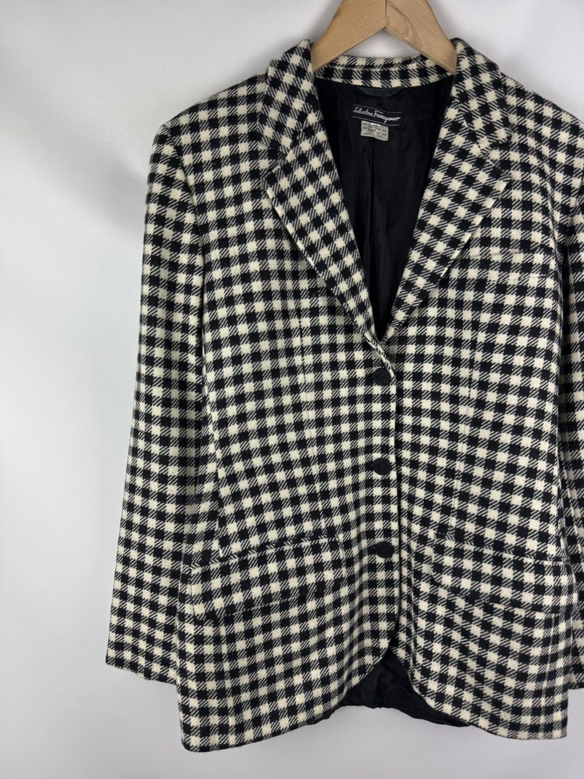 Salvatore Ferragamo Salvatore Ferragamo VTG Plaid Wool Cashmere Blazer Jacket Size M / US 6-8 / IT 42-44 - 2 Thumbnail