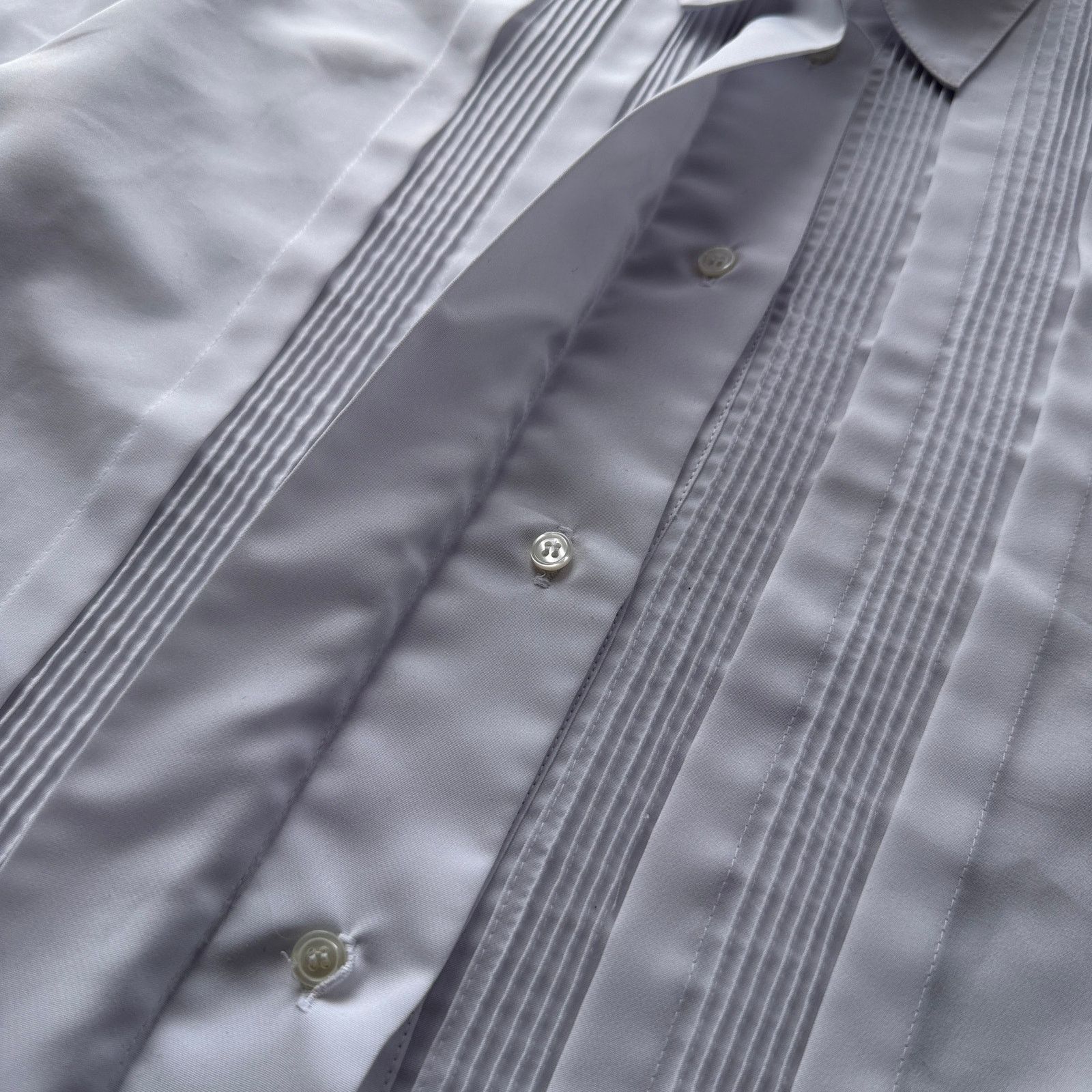 Other y2k sheer White Pintuck Pleated Long Sleeve collared shirt Size M / US 6-8 / IT 42-44 - 5 Thumbnail