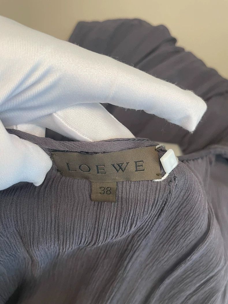 Loewe LOEWE Dark grey silk dress Size XS / US 0-2 / IT 36-38 - 6 Thumbnail