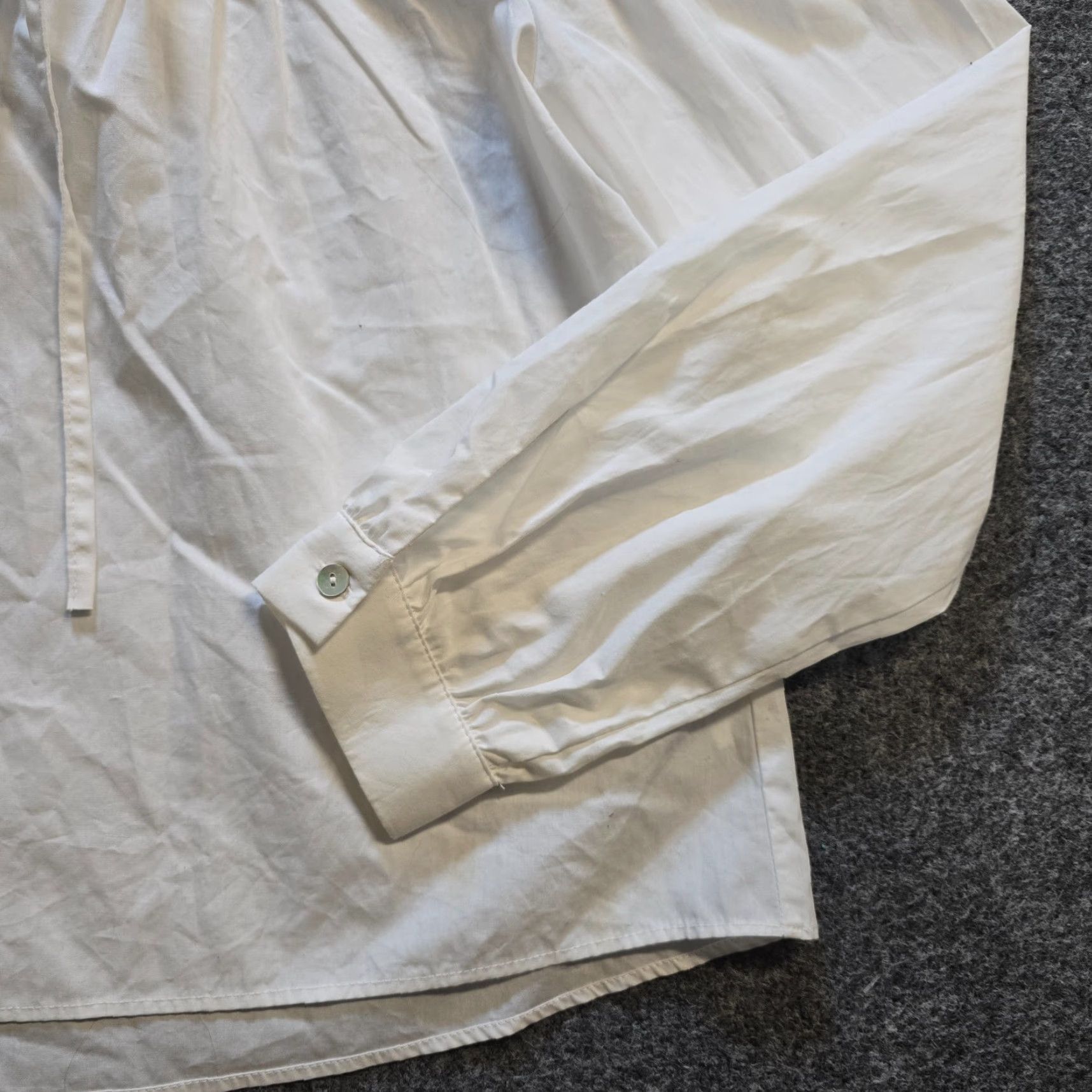 Zara Zara Top Womens Size Medium White Pink Floral Button-Up Collar Neckline Casual Shirt Size M / US 6-8 / IT 42-44 - 4 Thumbnail