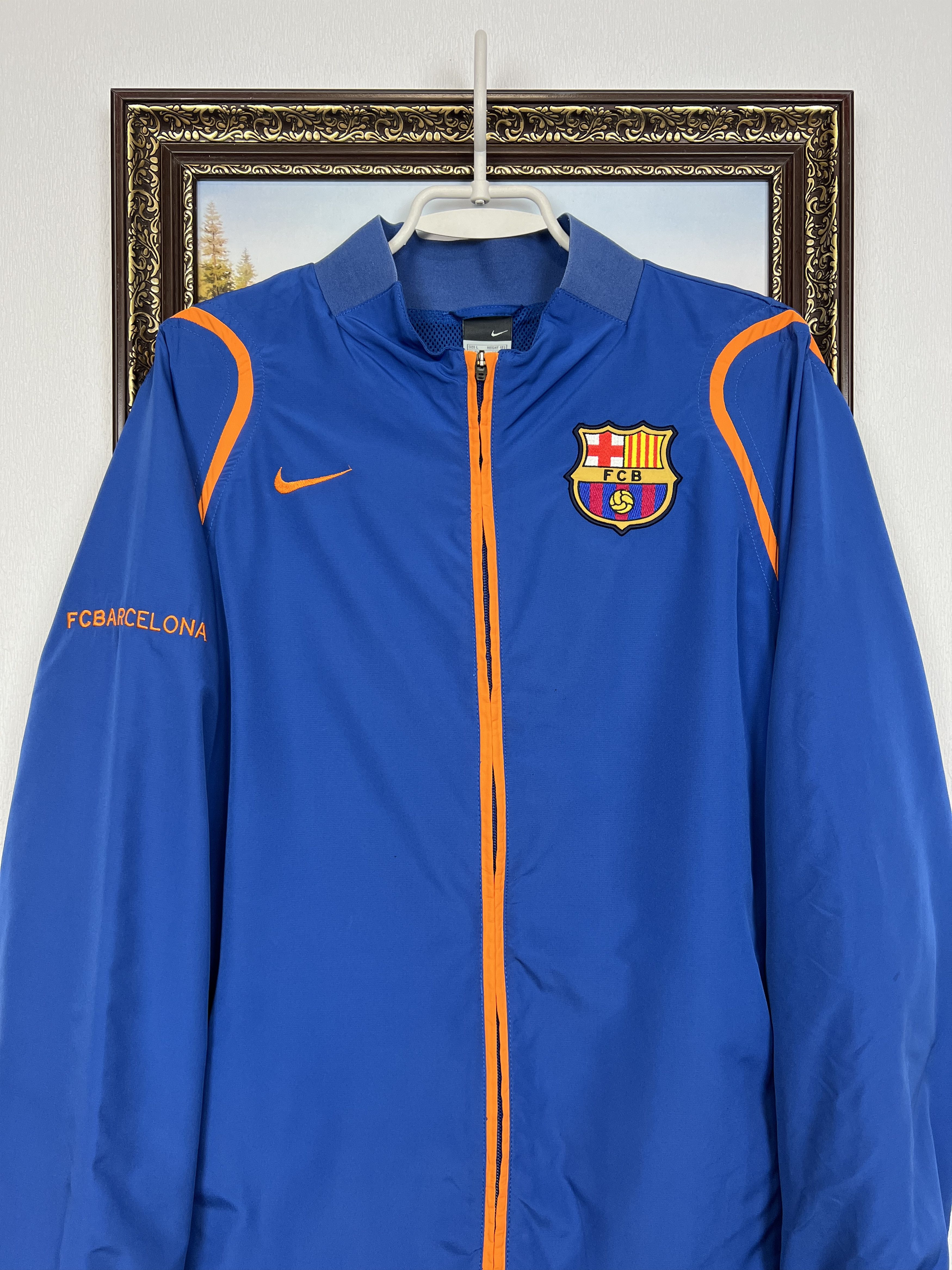 Nike Vintage Nike Barcelona Football Jacket Soccer Track Top Blue Size US L / EU 52-54 / 3 - 2 Thumbnail