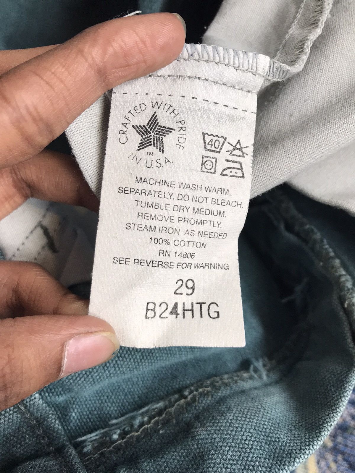 Carhartt 90s vintage Carhartt B24 HTG carpenter short Size US 30 / EU 46 - 10 Thumbnail