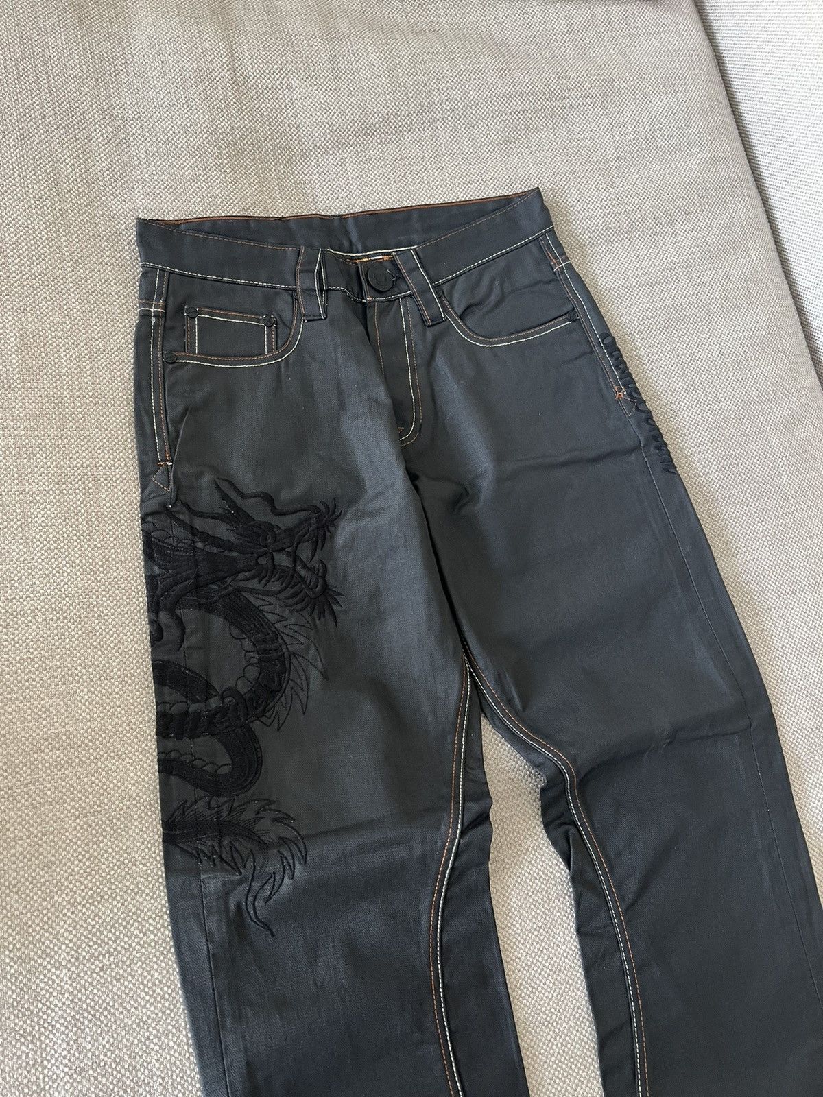 Japanese Brand × Vintage Vintage 💥 Japanese Dragon Pants Size US 30 / EU 46 - 2 Thumbnail