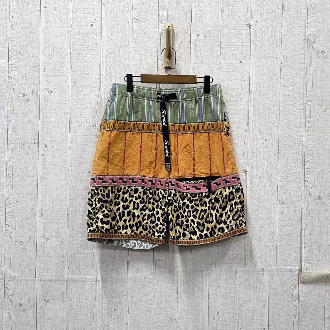 Kapital kapital Leopard print stitching shorts Size US 36 / EU 52 - 1 Thumbnail