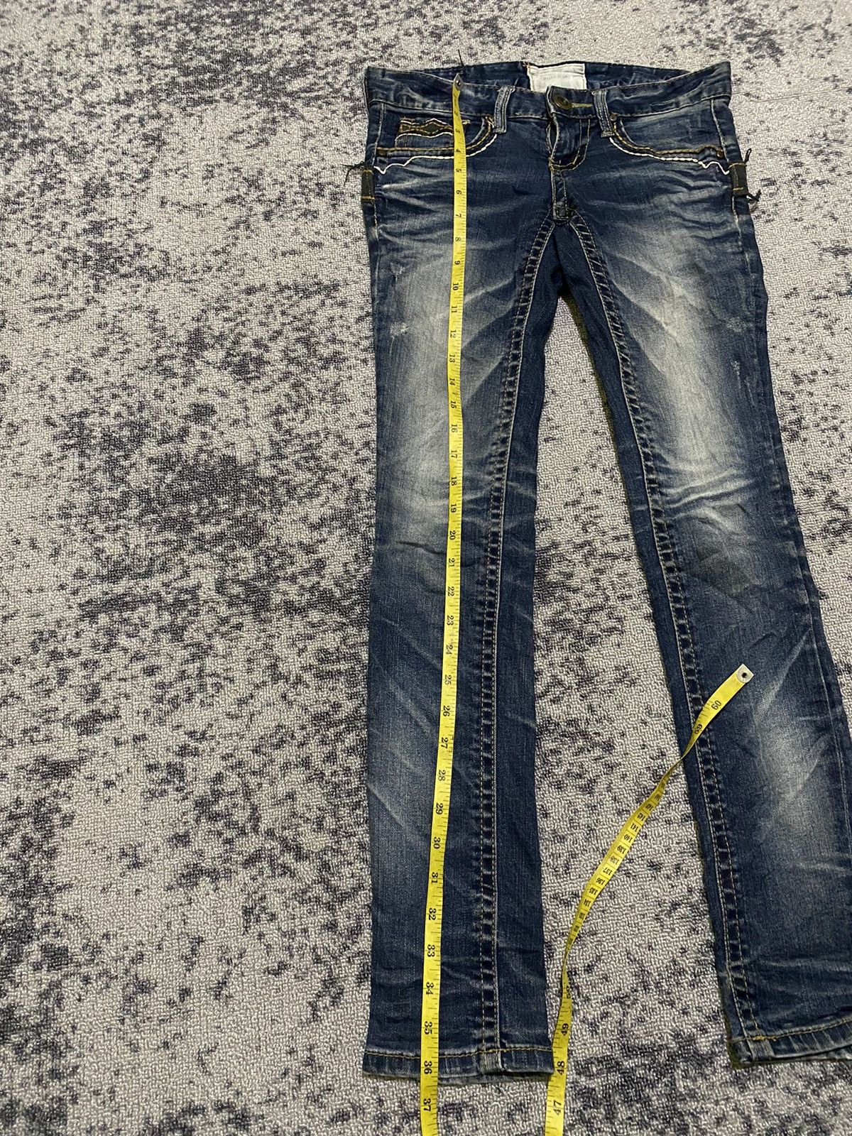 If Six Was Nine × Japanese Brand Y2k Lolita ifsixwasnine skinny jeans Size 29" - 8 Thumbnail