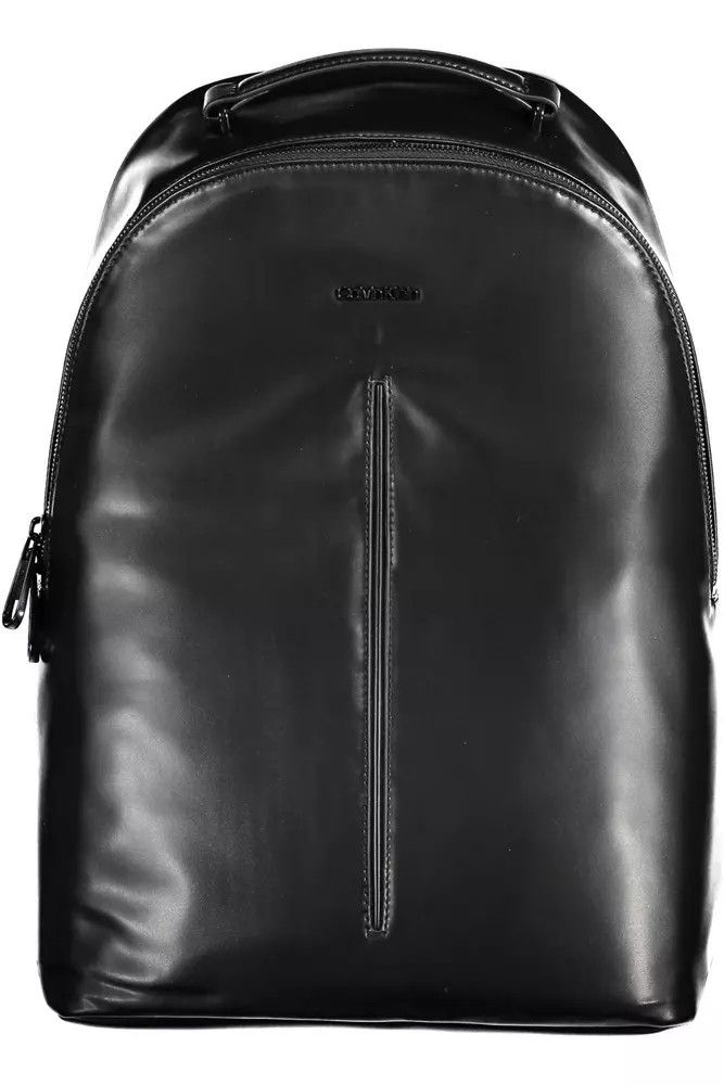 Calvin Klein Black Polyester Men Men's Backpack Size ONE SIZE - 1 Thumbnail