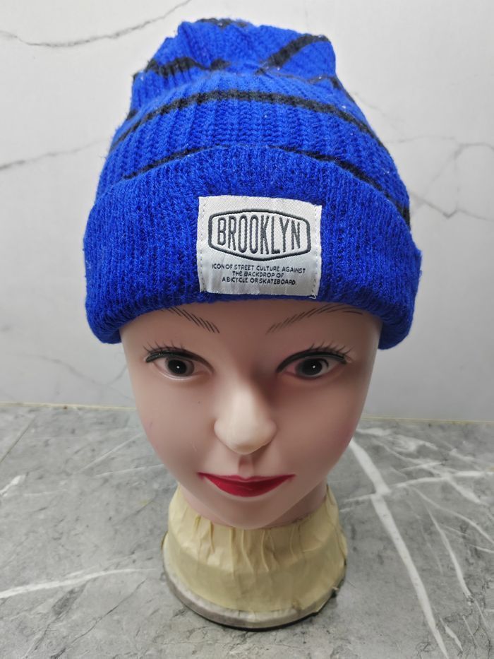 Vintage Vintage Brooklyn Beanie Hat Size ONE SIZE - 1 Thumbnail