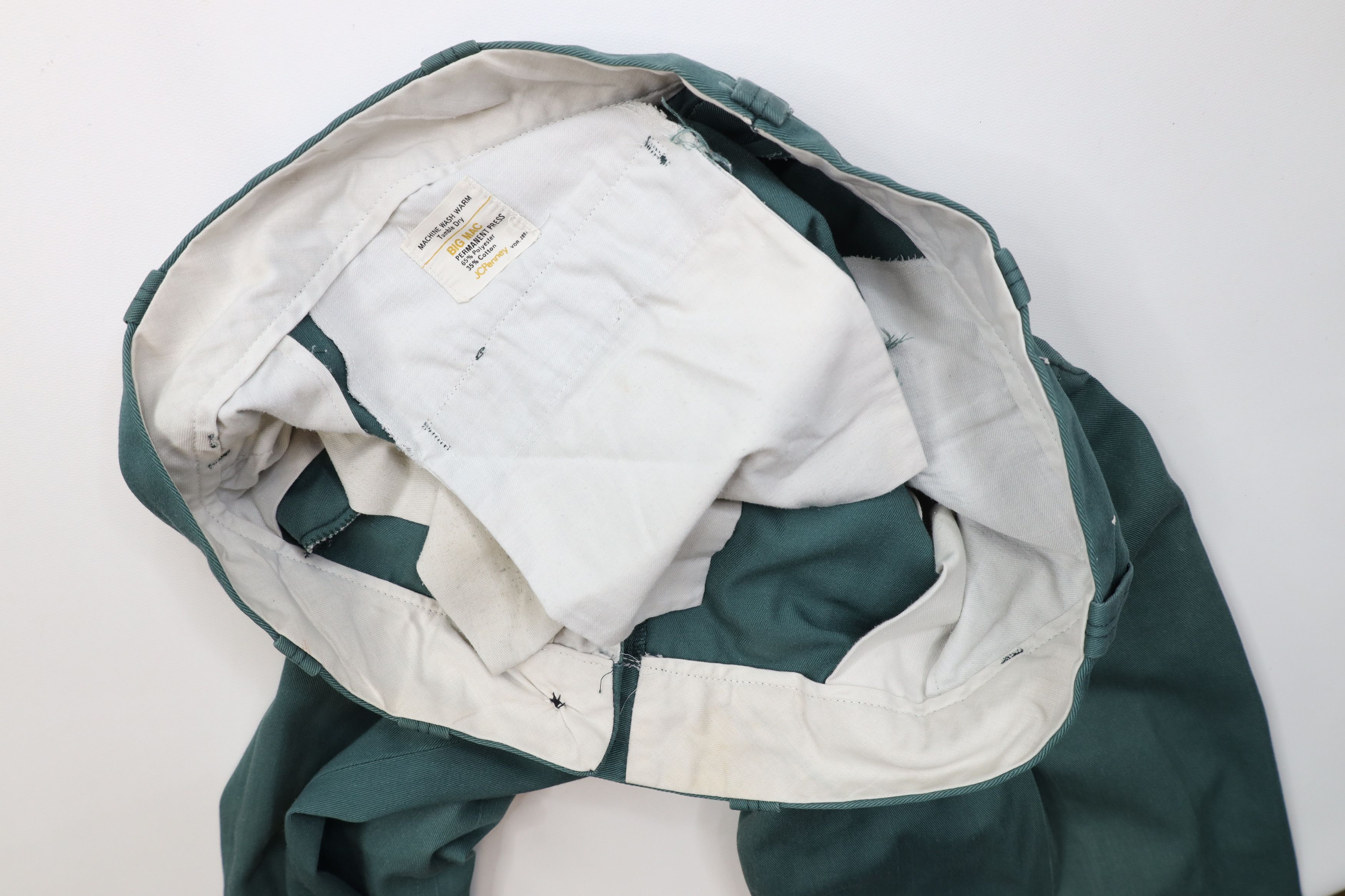 Big Mac Vintage 60s 70s Big Mac Workwear Mechanic Pants Green USA Size US 36 / EU 52 - 12 Thumbnail