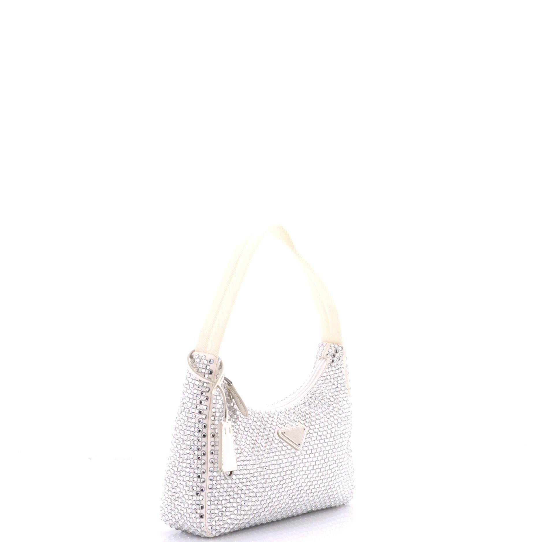 Prada Re-Edition 2000 Hobo Crystal Embellished Satin Mini Size ONE SIZE - 1 Thumbnail