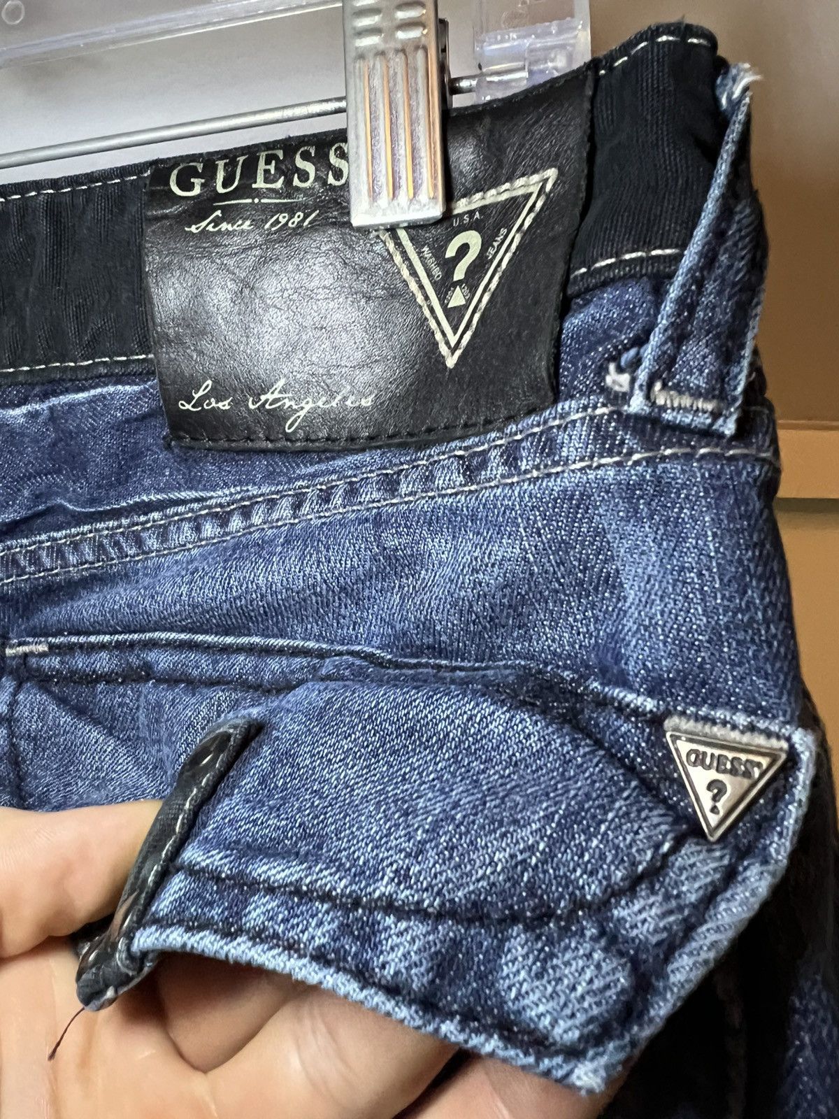 Guess Vintage Guess USA Falcon bootcut studded pocket hybrid jeans Size US 33 - 9 Thumbnail