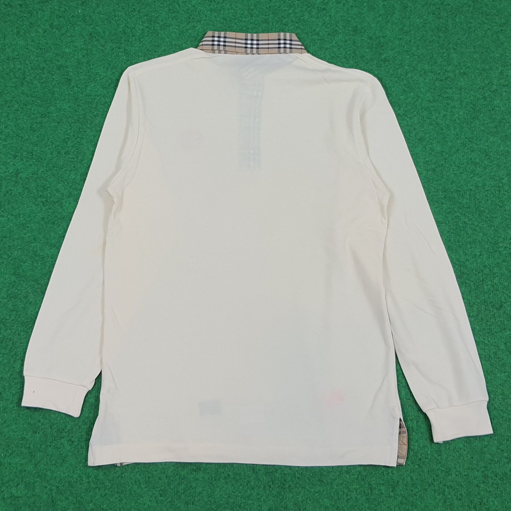 Burberry × Vintage Vintage Burberrys London Nova Check Long Sleeve Polo Shirt Size US M / EU 48-50 / 2 - 3 Thumbnail