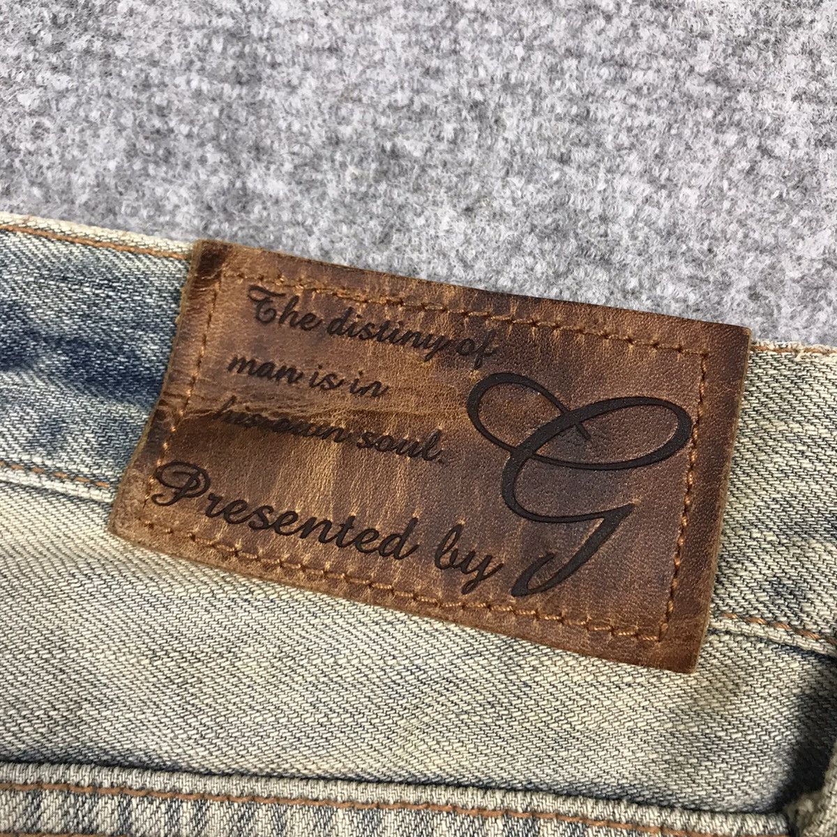 If Six Was Nine FLARE GOA DISTRESSED DENIM BOOT CUT RUSTY DENIM PANTS Size US 30 / EU 46 - 17 Thumbnail