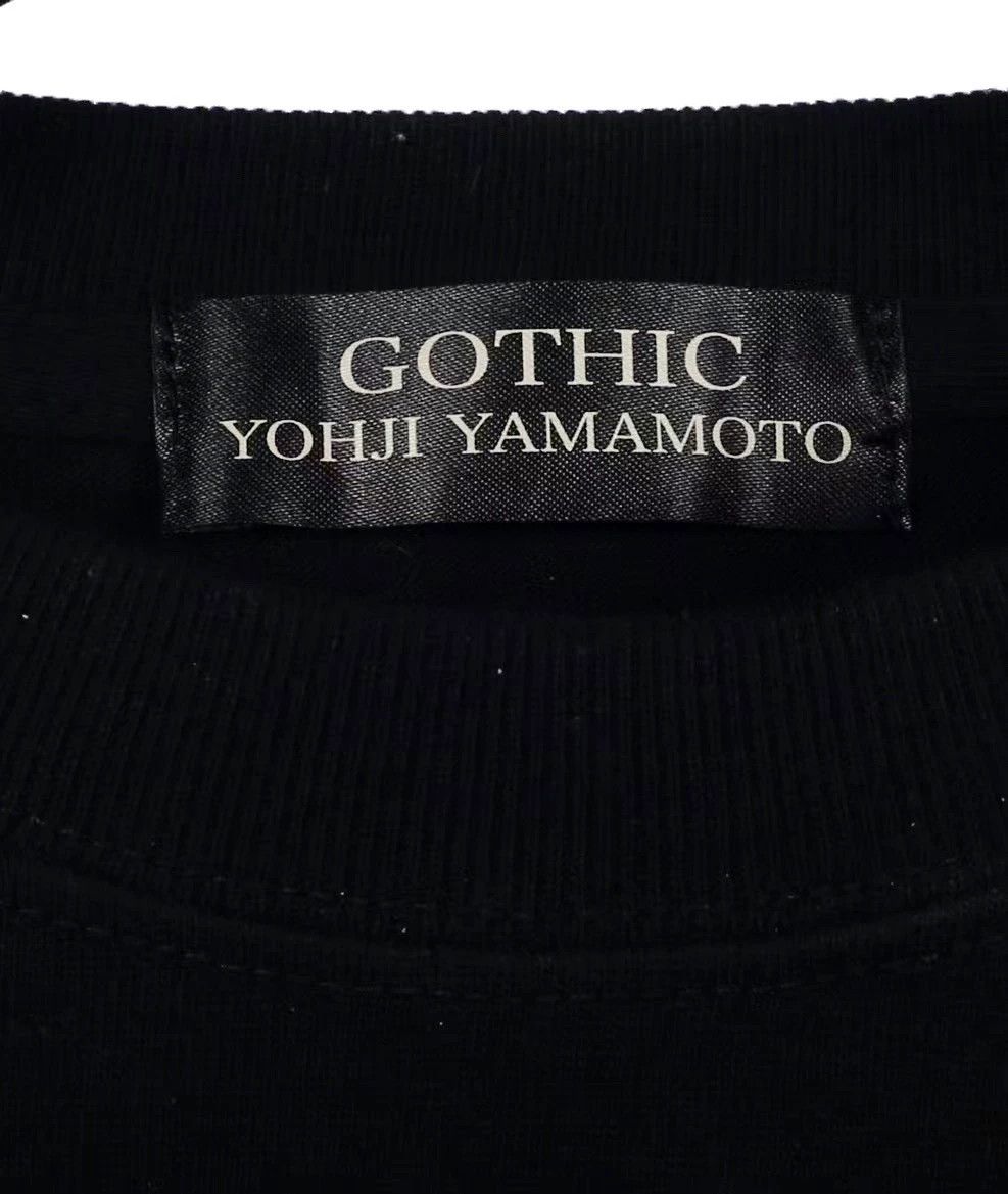 Yohji Yamamoto Yohji Yamamoto Gothic flocked skull print Tee Size 2/3 Size US L / EU 52-54 / 3 - 6 Thumbnail