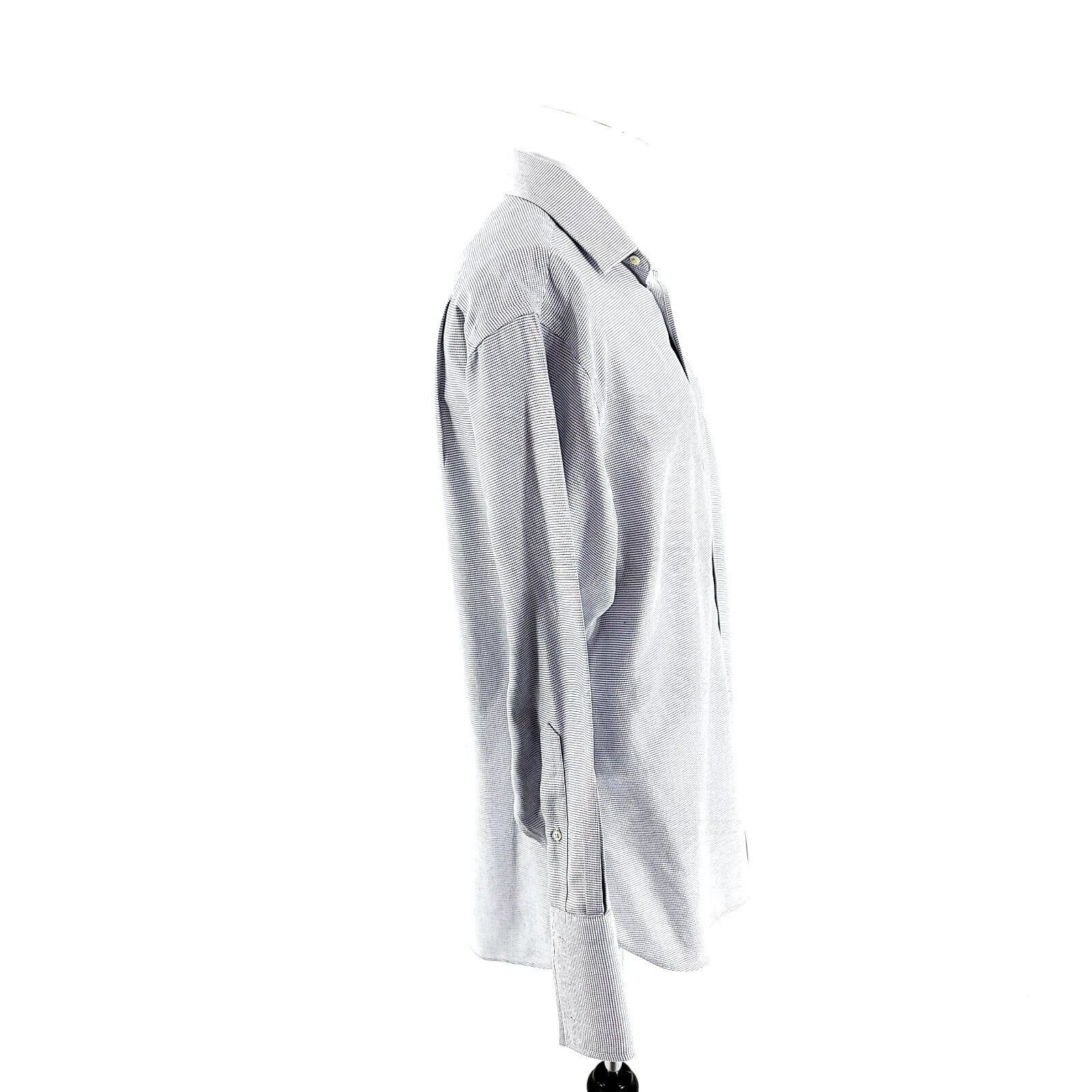 Jos. A. Bank Jos A Bank Signature Button Front Dress Shirt 16-33 White Bl Size US L / EU 52-54 / 3 - 6 Thumbnail