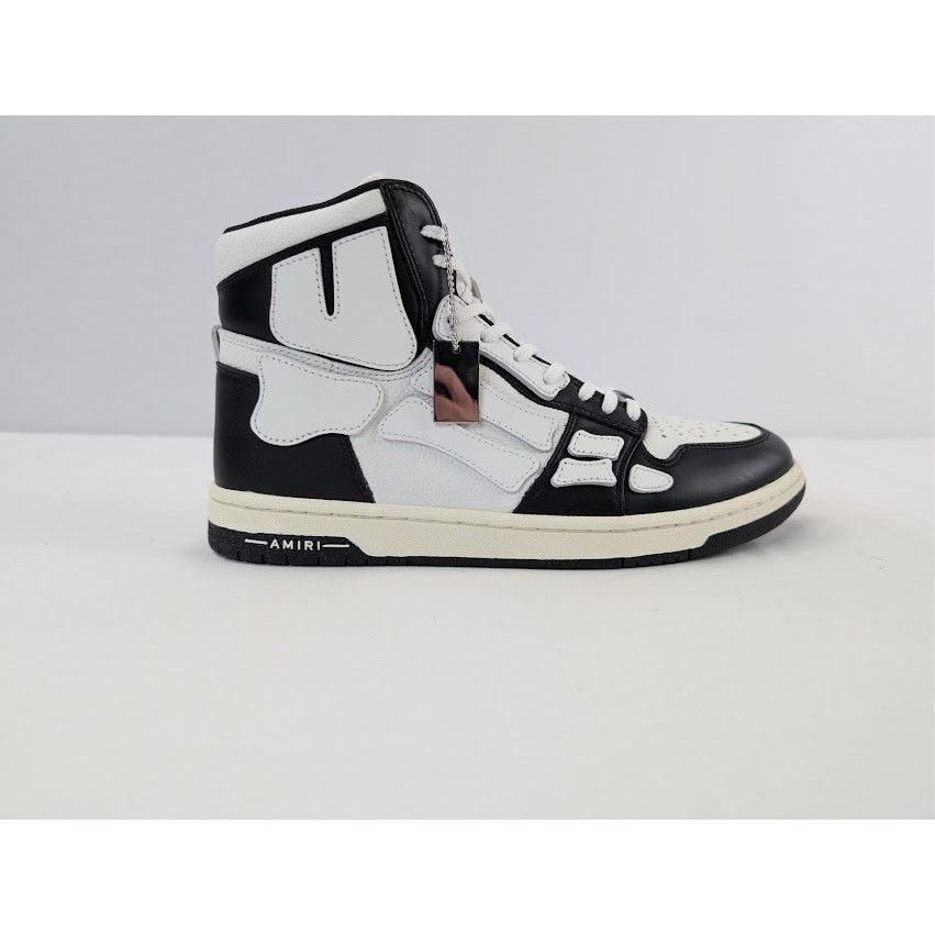 Amiri o1rshd1 Skel Hi Top Sneaker in Black / White Size US 11 / EU 44 - 4 Thumbnail