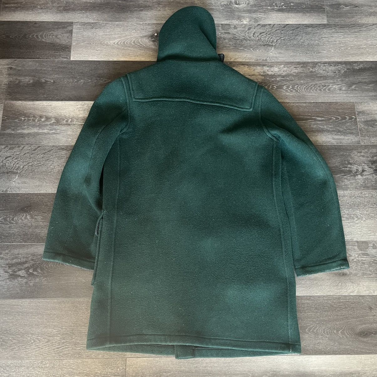Gloverall Vintage Gloverall The Original Duffle Pea Coat Wool Green Size US XL / EU 56 / 4 - 2 Thumbnail