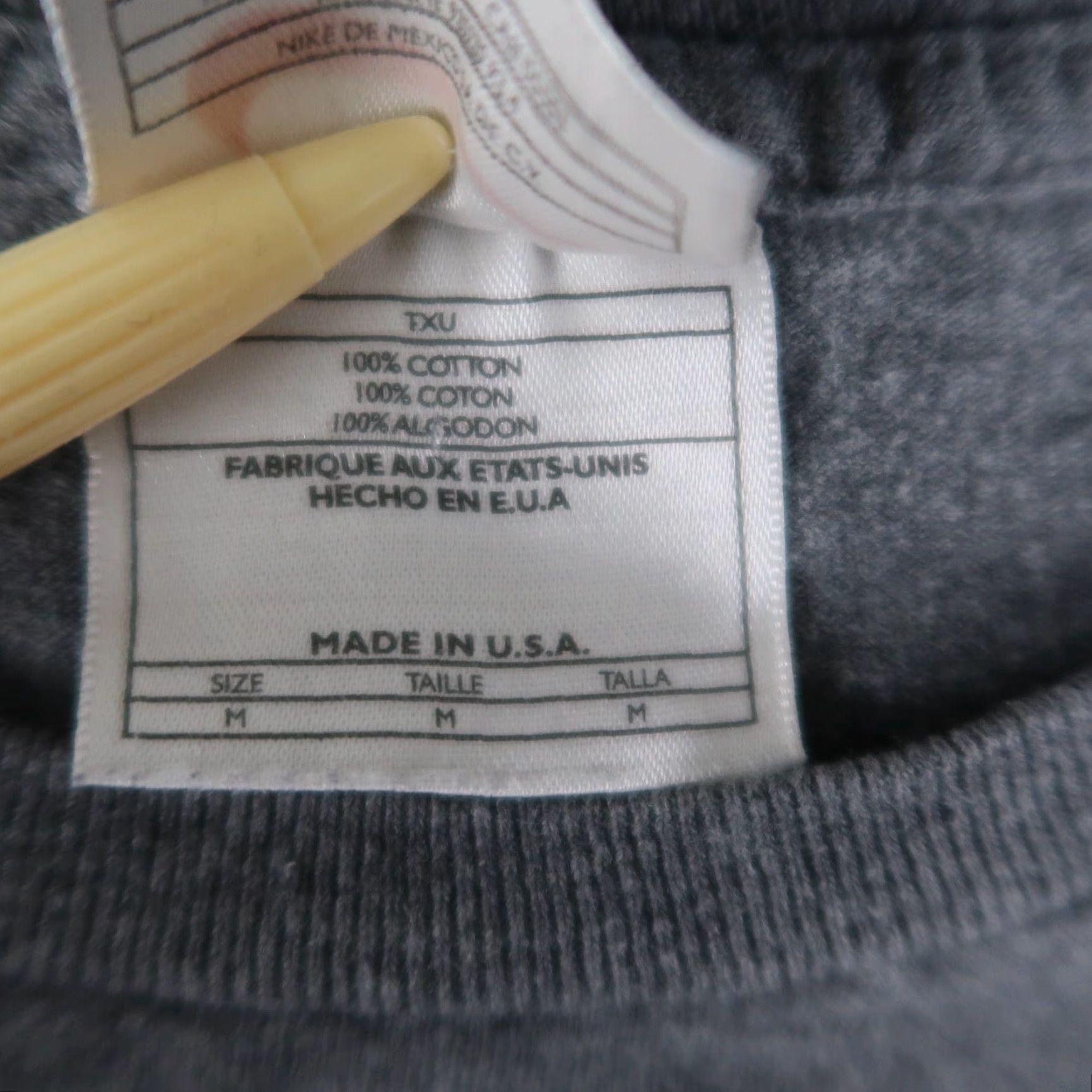 Nike VINTAGE Nike T-Shirt Mens Gray 90s Size M Medium Short Sleeve Crew Neck White Tag USA Made Size US M / EU 48-50 / 2 - 7 Thumbnail