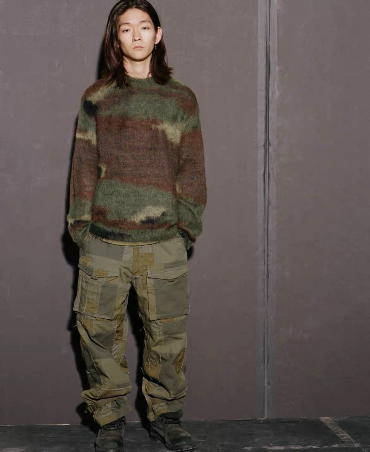 Supreme Supreme × JUNYA WATANABE Brushed Camo Sweater J31 Size US M / EU 48-50 / 2 - 6 Thumbnail