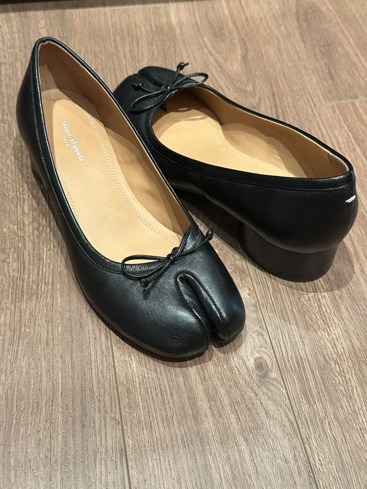 Maison Margiela Maison Margiela 30mm black tabi ballerinas Size US 8 / IT 38 - 1 Thumbnail