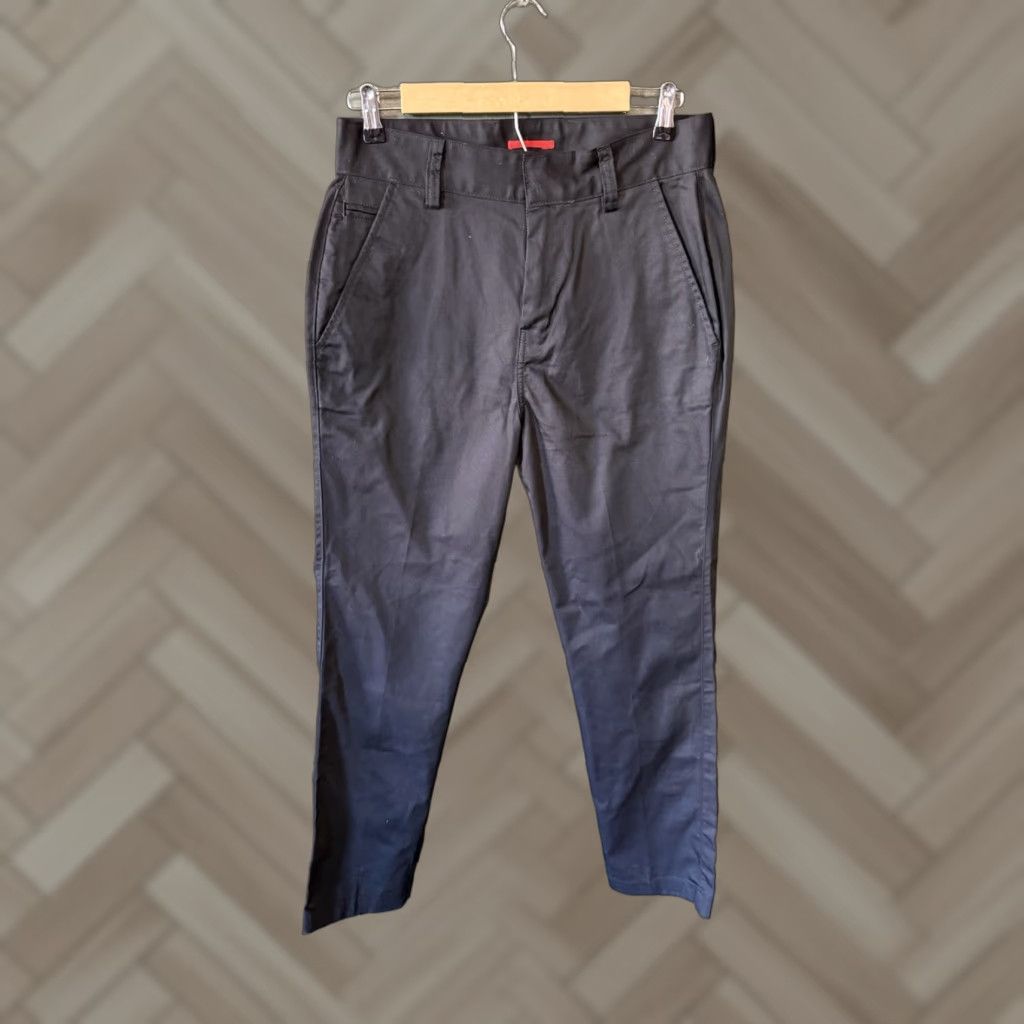 Vintage Tesla Womens Black Chino Work Pants Size 12 x 30 Size 34" / US 12 / IT 48 - 1 Thumbnail
