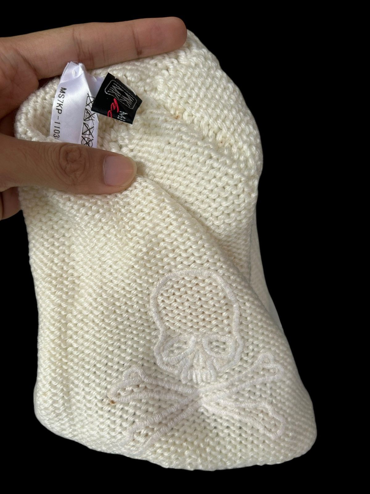 Japanese Brand × Kapital × Vintage Michael Klein Skull Knitted Big Beanie Hats Rare ☠️☠️ Size ONE SIZE - 18 Thumbnail