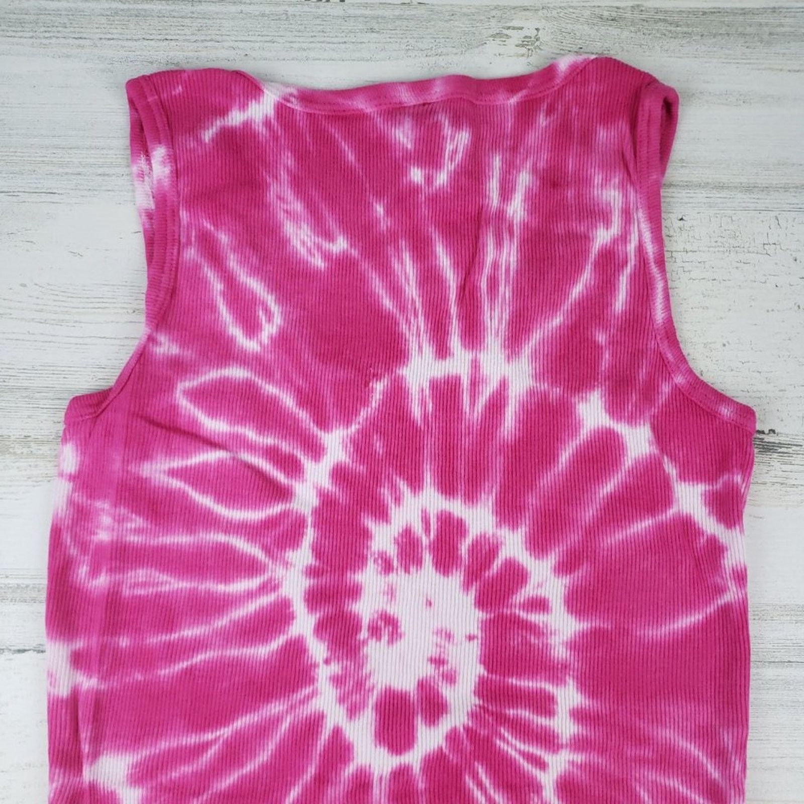Other NWOT Point Sportswear Tie Dye Pink Spiral Tank Top Medium Size M / US 6-8 / IT 42-44 - 8 Thumbnail