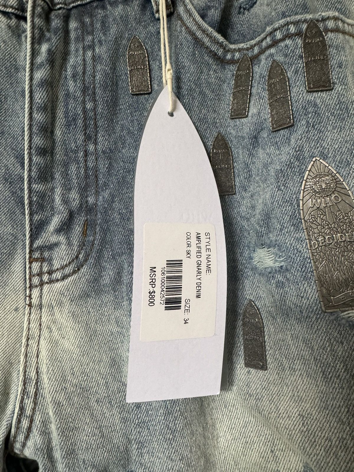 Who Decides War Who Decides War Amplified Gnarly Denim Jeans Size US 32 / EU 48 - 5 Thumbnail