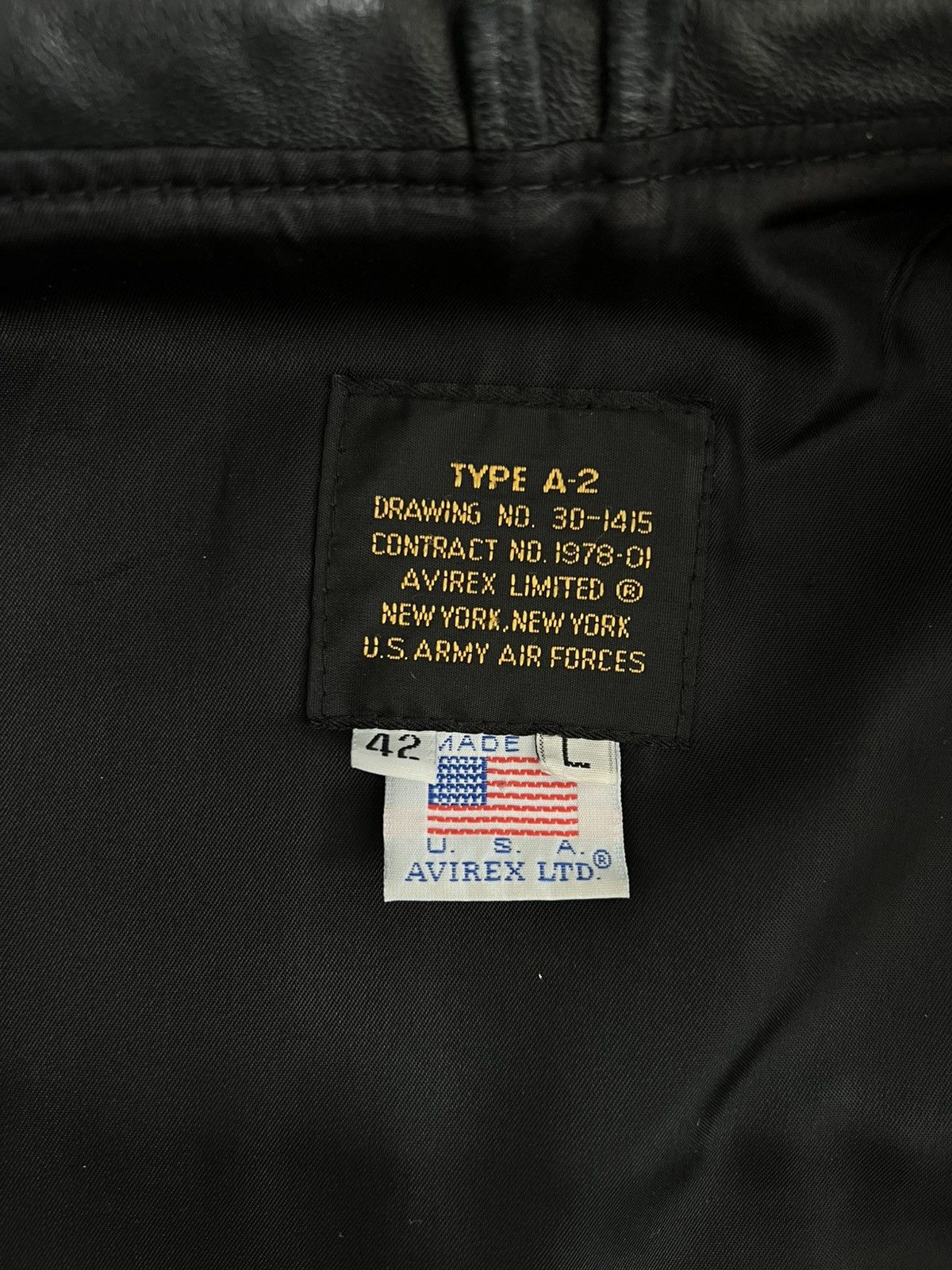 Avirex RARE Avirex Type A2 Leather Bomber Size US L / EU 52-54 / 3 - 3 Thumbnail