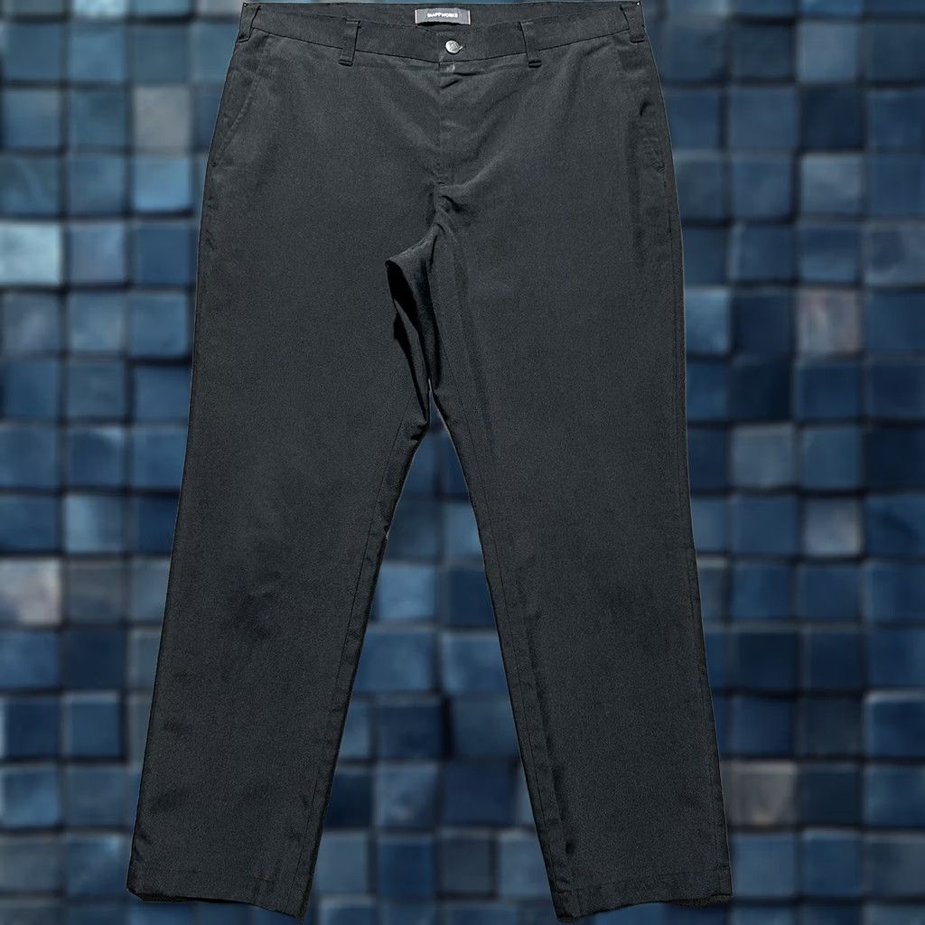 Vintage Bluffworks Pants Mens 38x30 Black Chino Regular Fit Professional Dress Workwear Travel Size US 38 / EU 54 - 1 Thumbnail