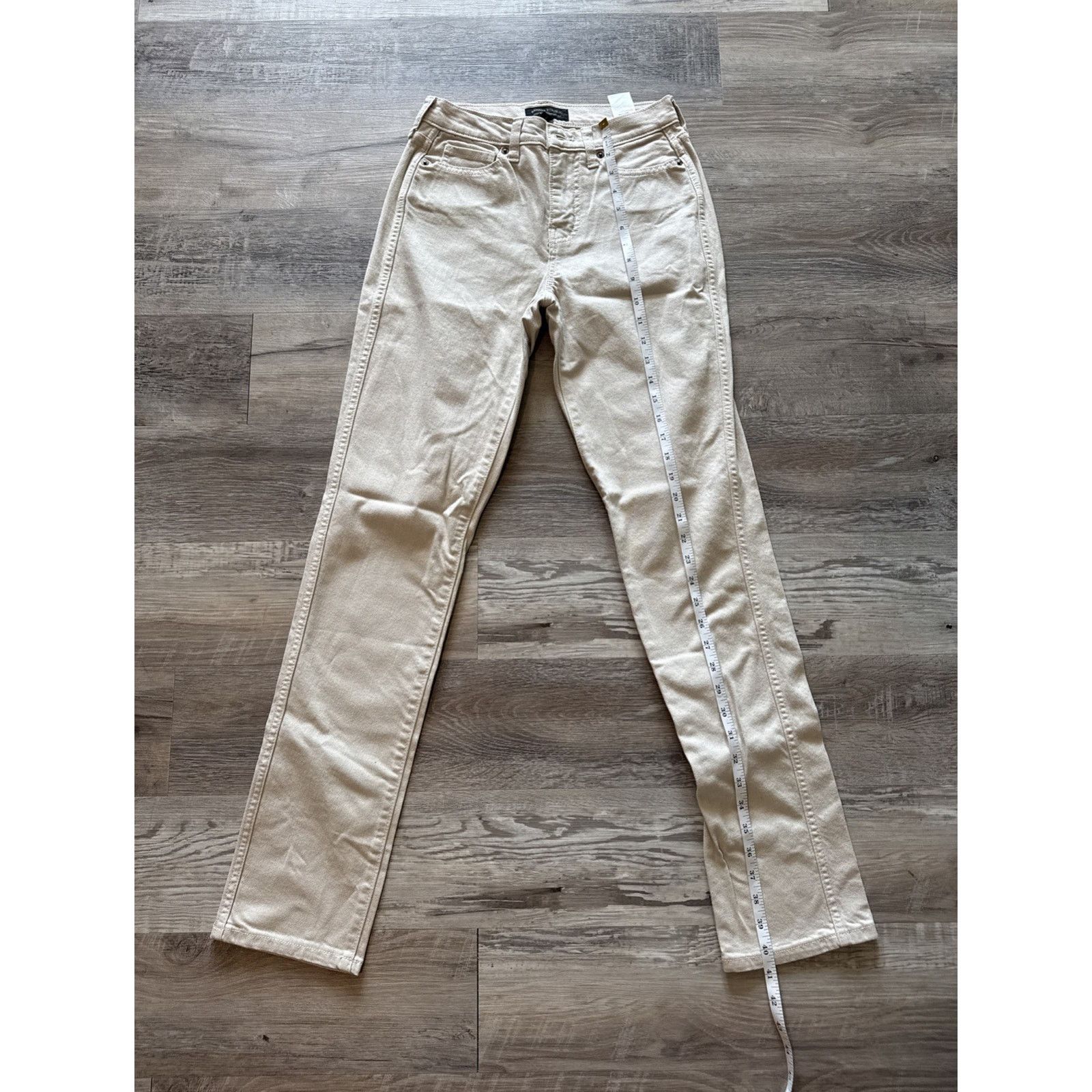 Banana Republic Banana Republic Women 24/00 TALL Beige High Rise Straight Size 24" / US 00 / IT 34 - 1 Thumbnail