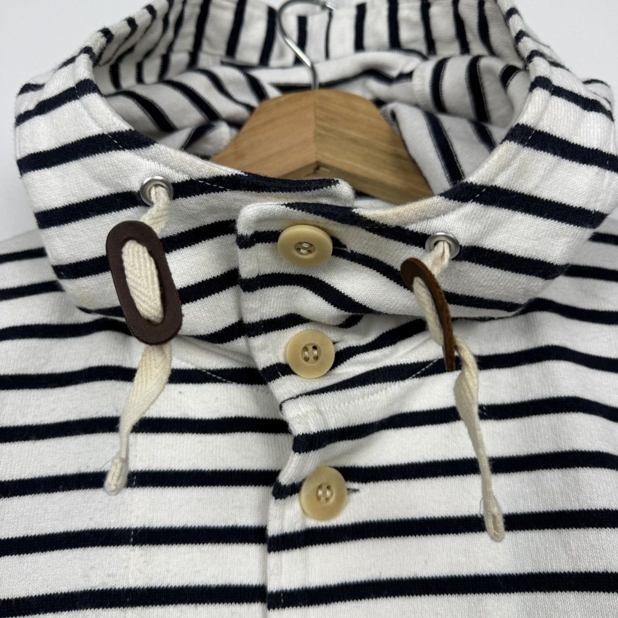 Comme des Garcons Comme Des Garcons Homme Stripe Button Up Hoodie Size US S / EU 44-46 / 1 - 4 Thumbnail