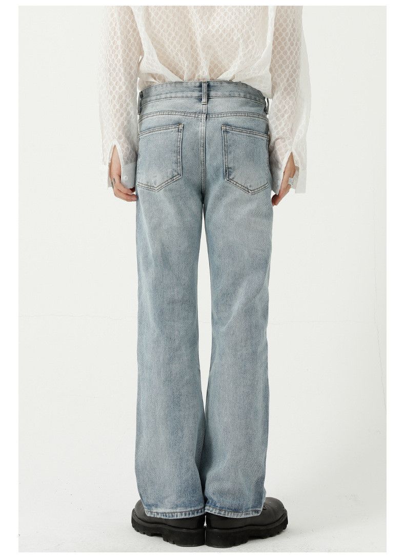 Japanese Brand × Jean Japanese trendy straight-leg flared solid color jeans Size US 32 / EU 48 - 2 Thumbnail