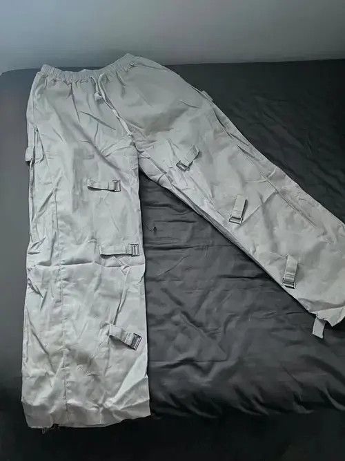 VIBE Gray Design Trousers Men's Straight Trousers Loose Size US 32 / EU 48 - 1 Thumbnail