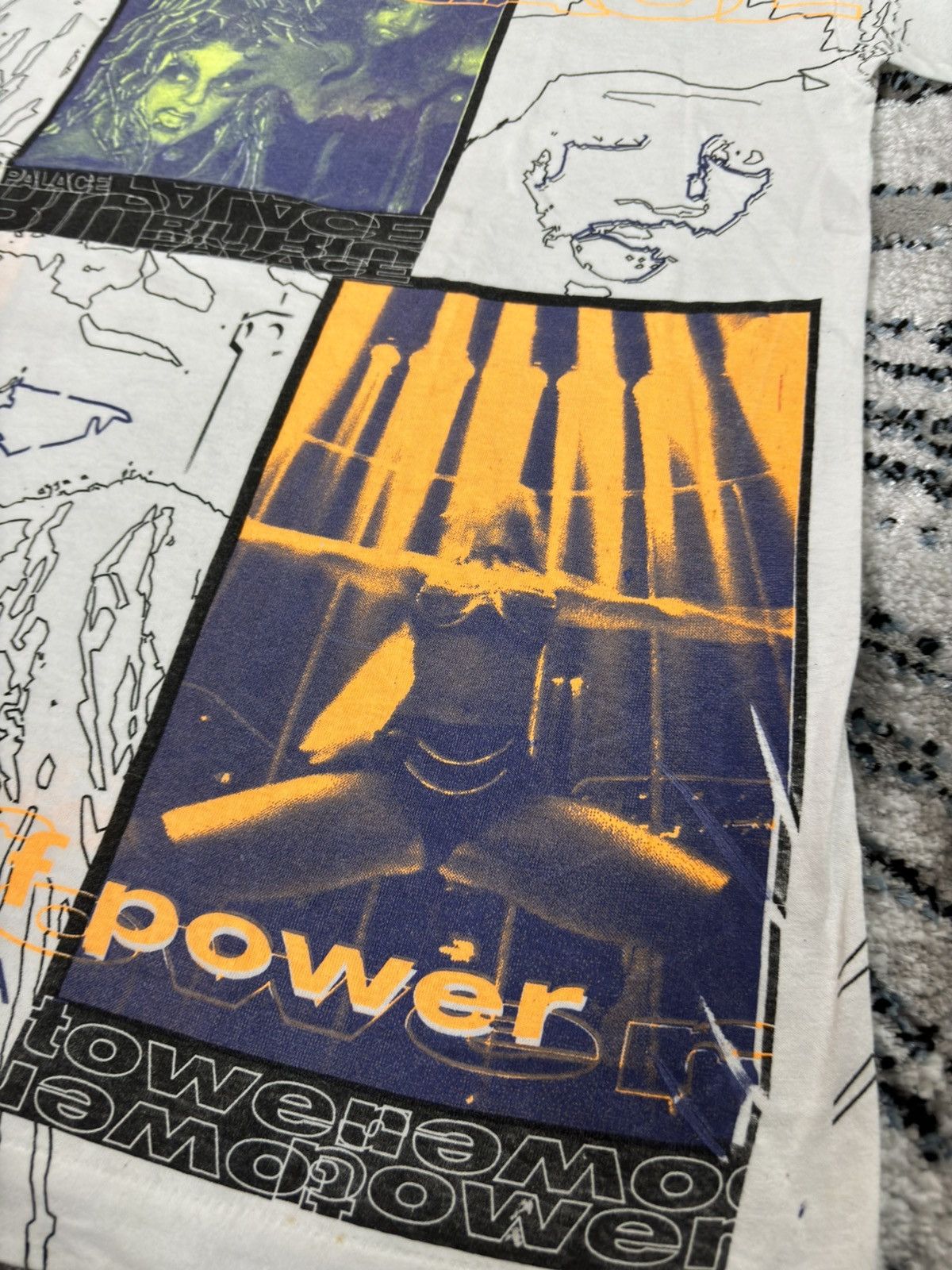 Japanese Brand × Vintage Vintage all over print power hard rave gabber t shirt tee Size US XL / EU 56 / 4 - 3 Thumbnail