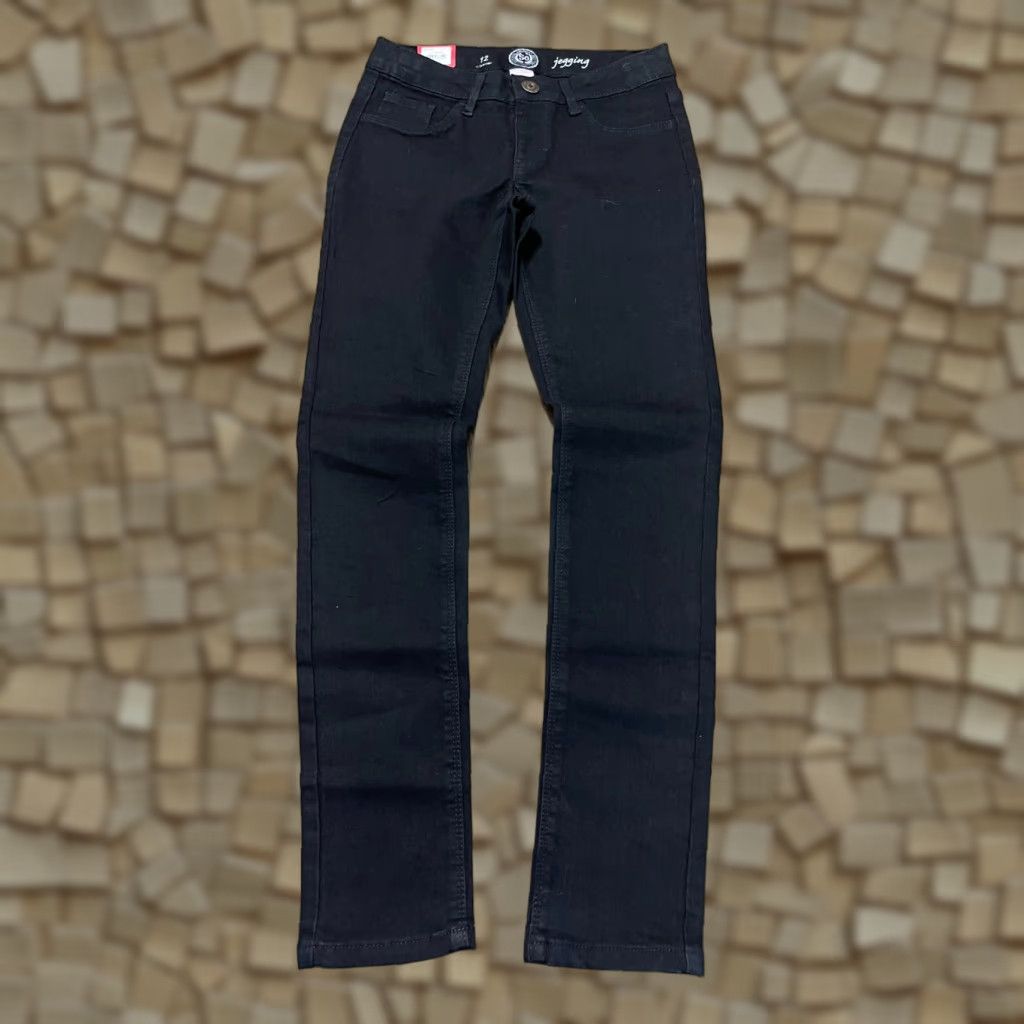 Vintage SO Jeans Women's Size 12 Black Jegging Adjustable Waist Pockets NWT Size 34" / US 12 / IT 48 - 1 Thumbnail