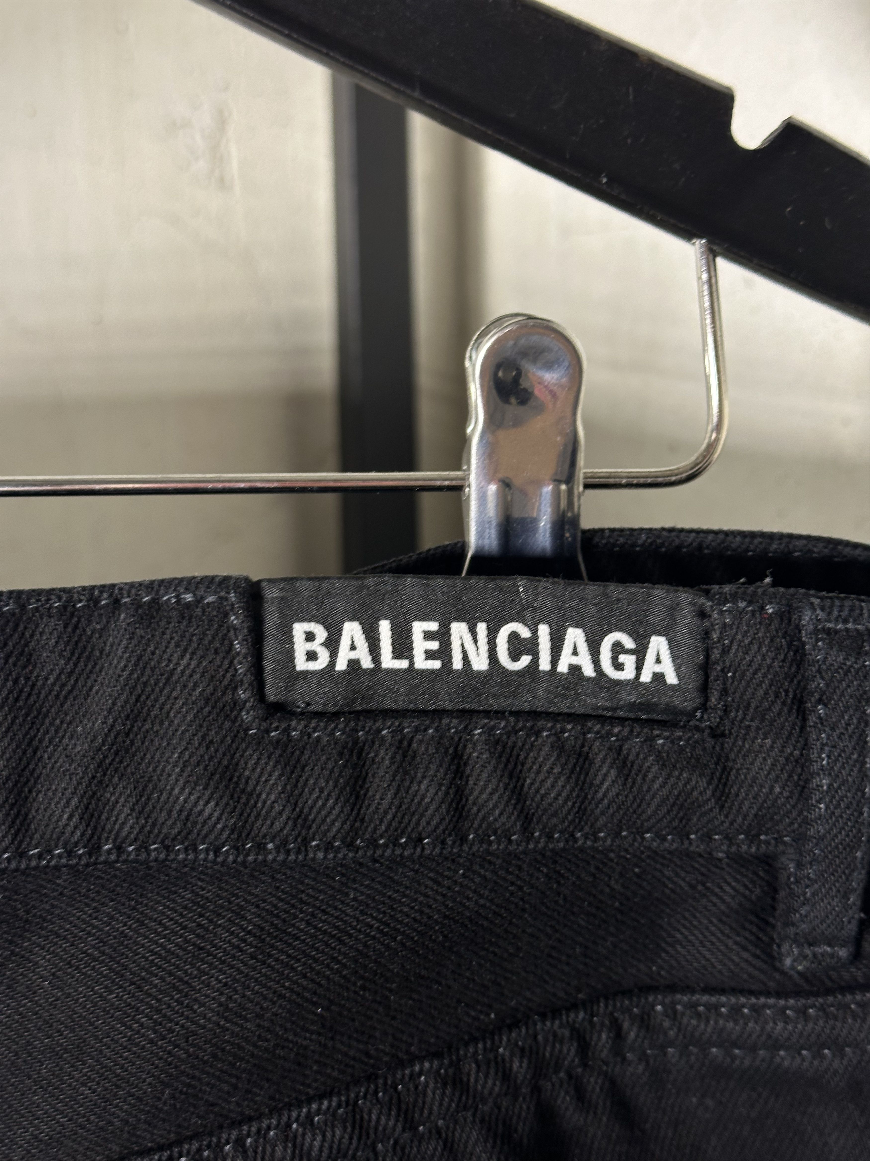 Balenciaga Balenciaga Straight-Leg Extra Long Black Jeans Size US 32 / EU 48 - 13 Thumbnail