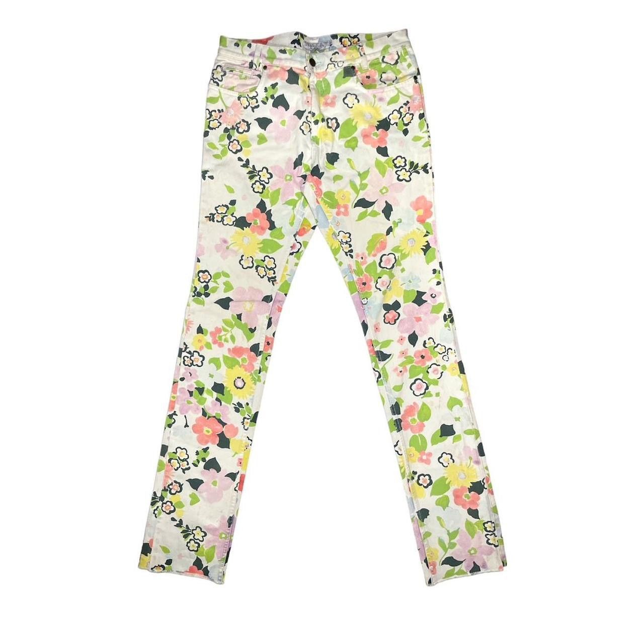 Yves Saint Laurent floral jeans