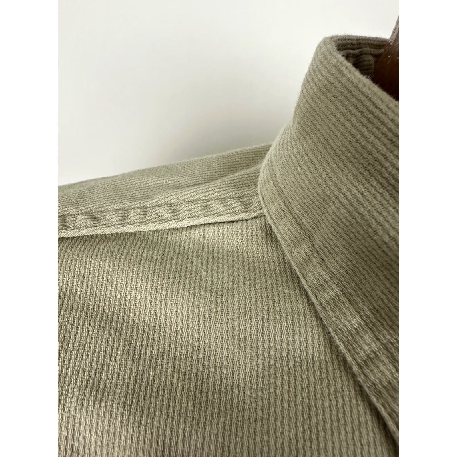 Vintage VINTAGE Crystal Springs Khaki Shirt Men XL Heavyweight Ribbed Cotton Embroidered Pockets Button-Up 90s Nautical casual Mens Size US XL / EU 56 / 4 - 5 Thumbnail