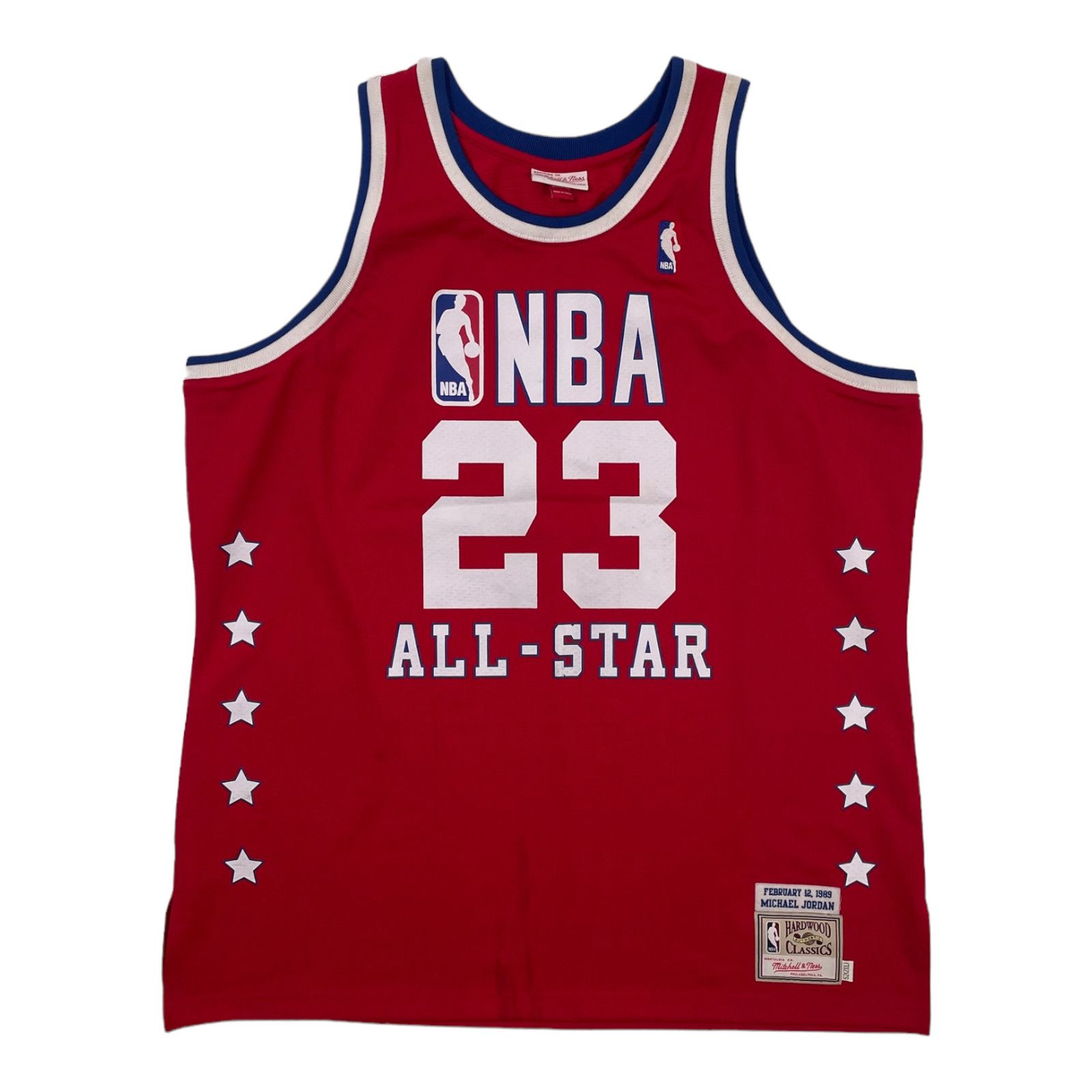 image of Mitchell Ness Mitchell & Ness 1989 Michael Jordan All Star Hardwood, Men's (Size 2XL)