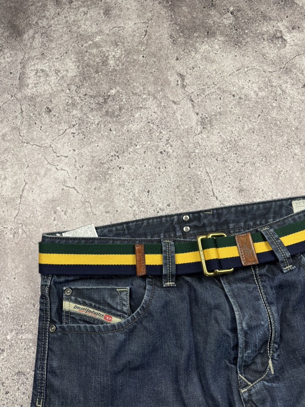 Polo Ralph Lauren Vintage Polo Ralph Lauren Striped Double D- Ring Belt Y2K Size ONE SIZE - 2 Thumbnail