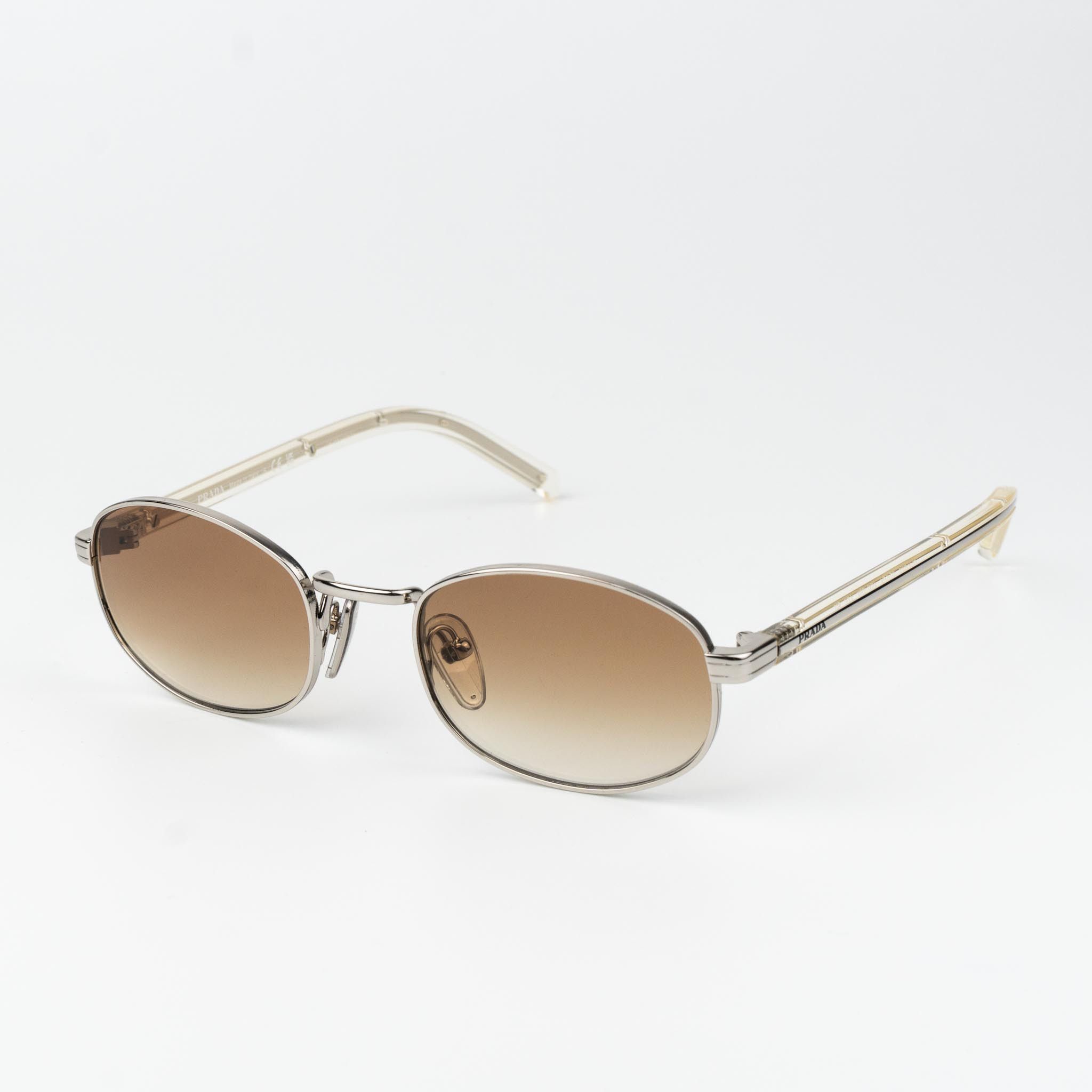 Prada Prada Women Sunglasses Oval PRB53S 1BC80K NEW AUTHENTIC Size ONE SIZE - 2 Thumbnail