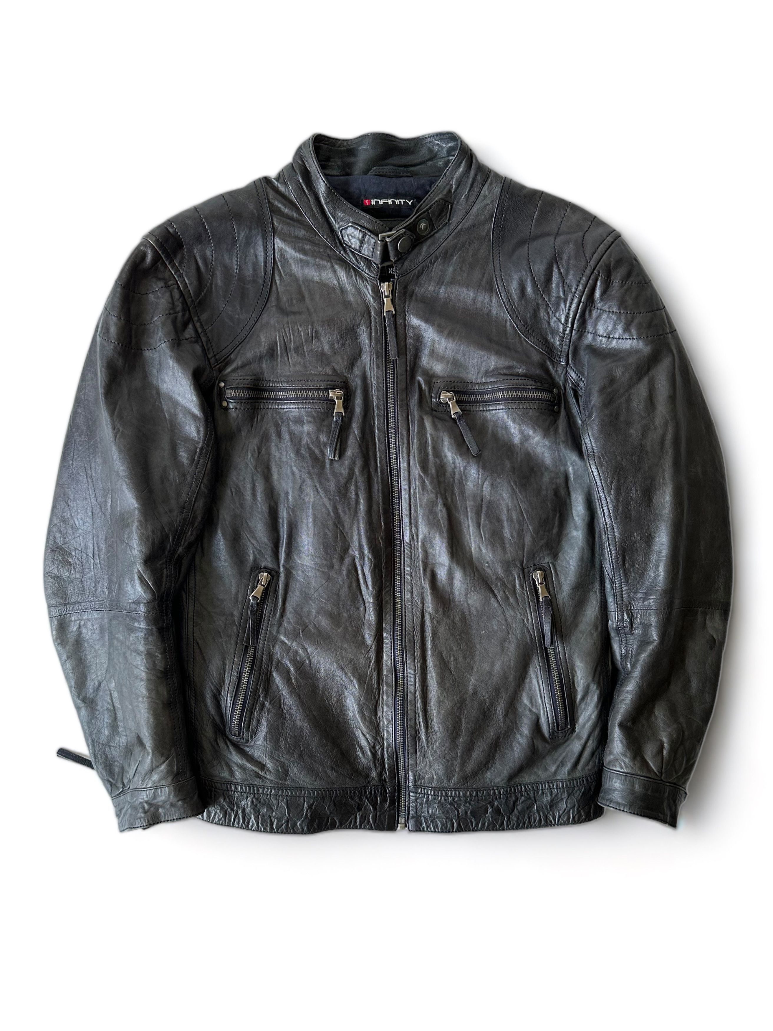 Infinity Leather Biker Jacket (XS)